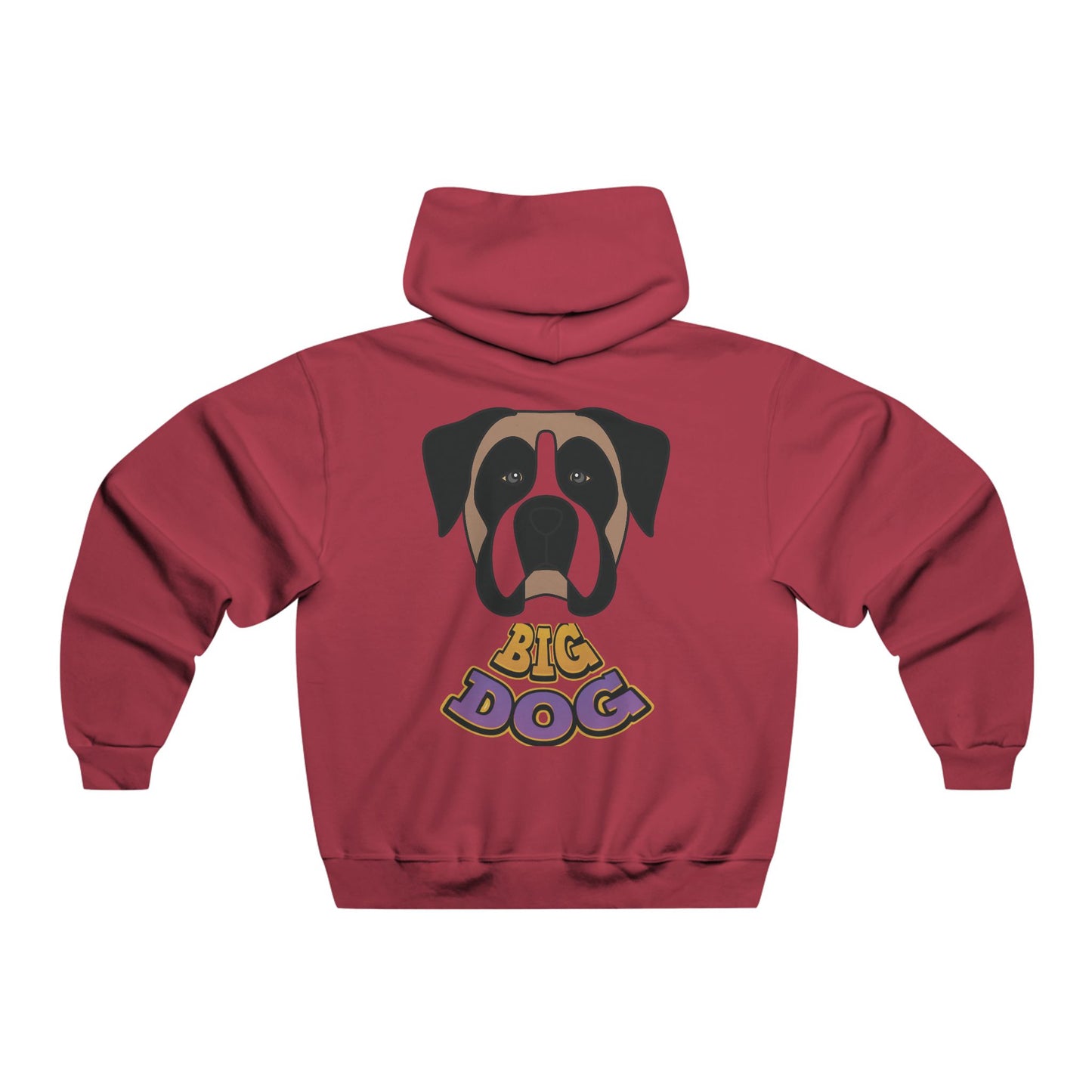 Big Dog Graphic Hoodie — Retro Boxer Illustration with 'HYFUG' Accent
