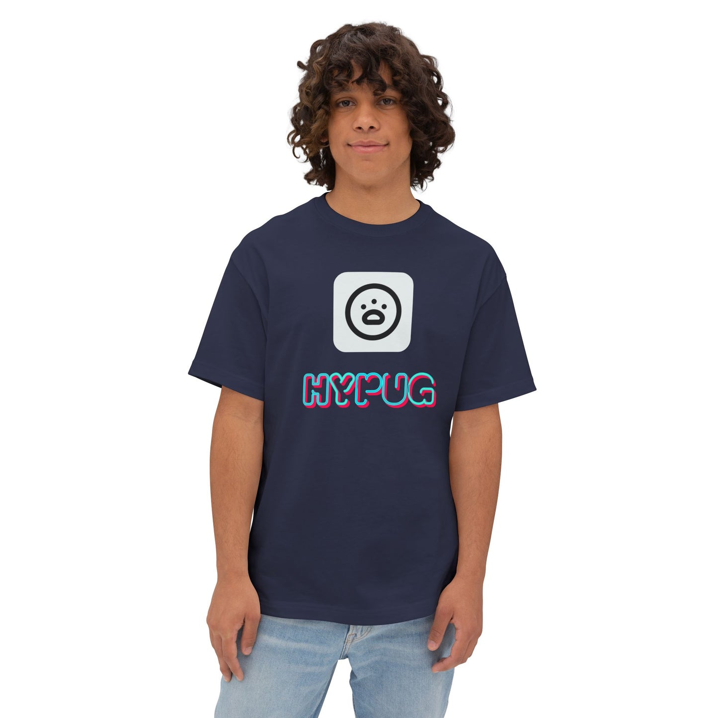 Big Dog Graphic Tee — "HY•PUG" Front Logo & Large Dog Back Print