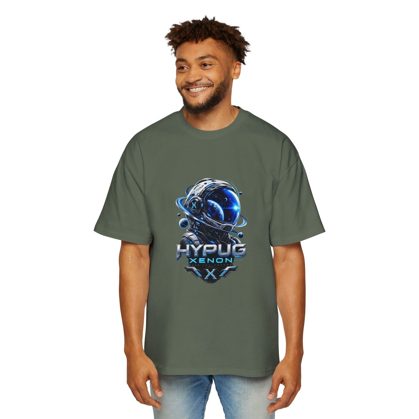 HYPUG XENON Cyber Orbit T-shirt back with futuristic orbital X graphic