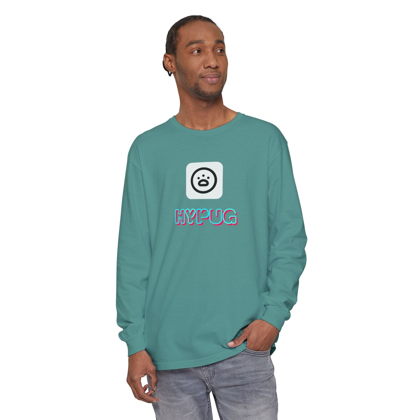 Big Dog Long Sleeve Tee — "Hypug Xenon" Graphic