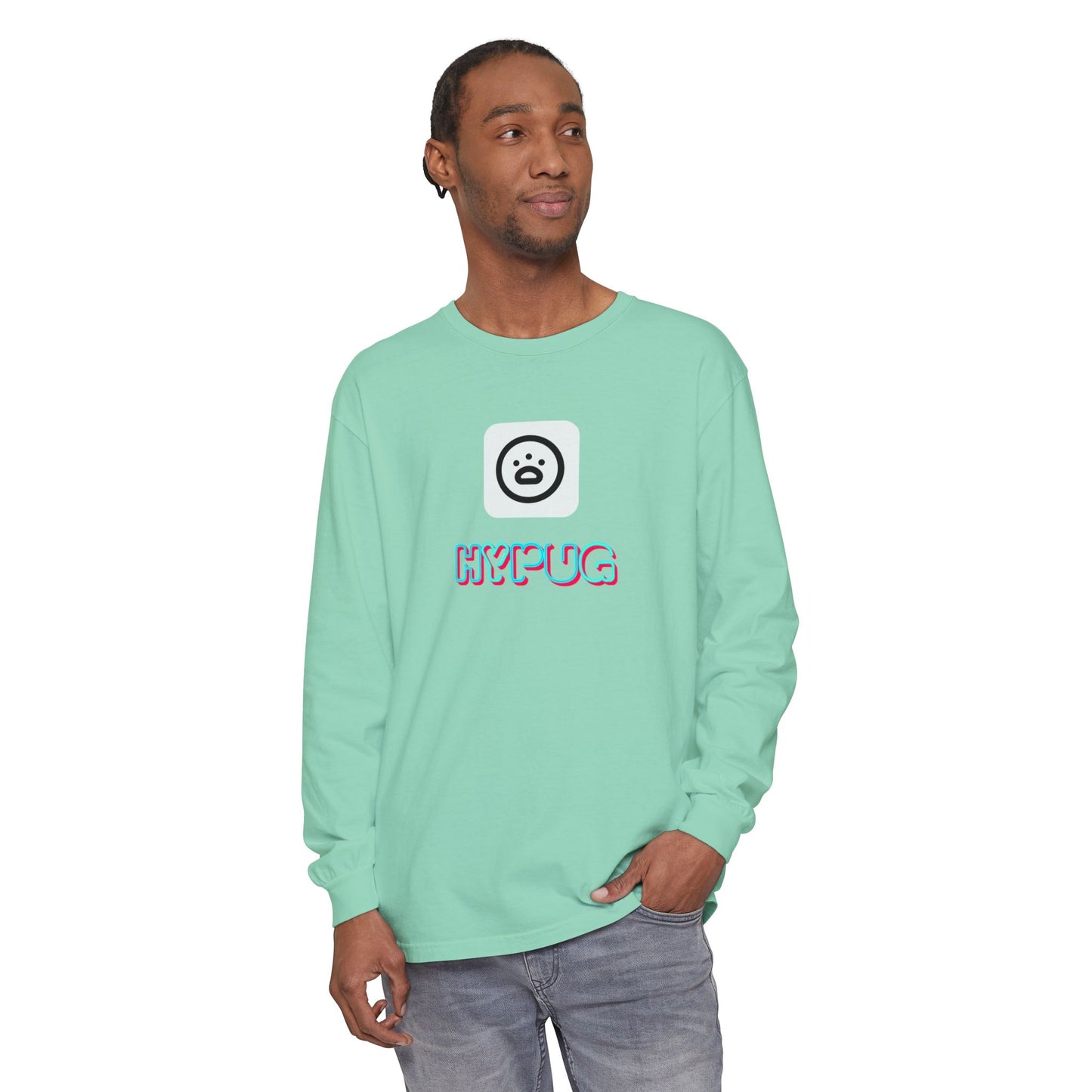 Big Dog Long Sleeve Tee — "Hypug Xenon" Graphic