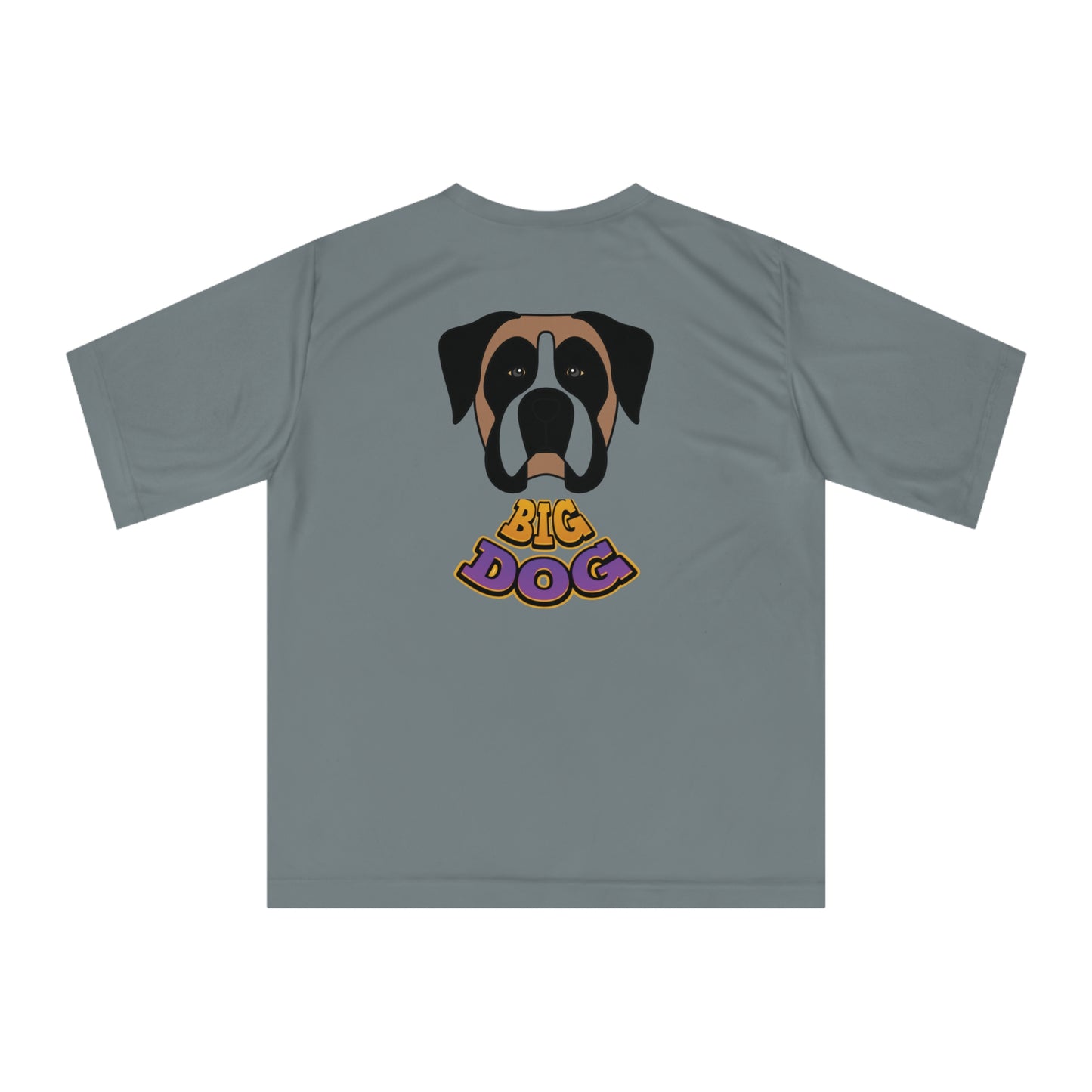 Big Dog Graphic T-Shirt — Cute St. Bernard Illustration with "Big Dog" Text