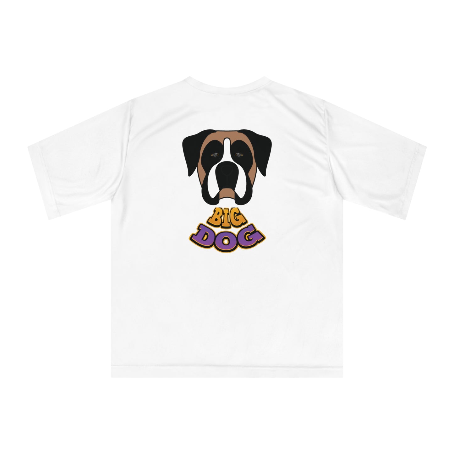 Big Dog Graphic T-Shirt — Cute St. Bernard Illustration with "Big Dog" Text
