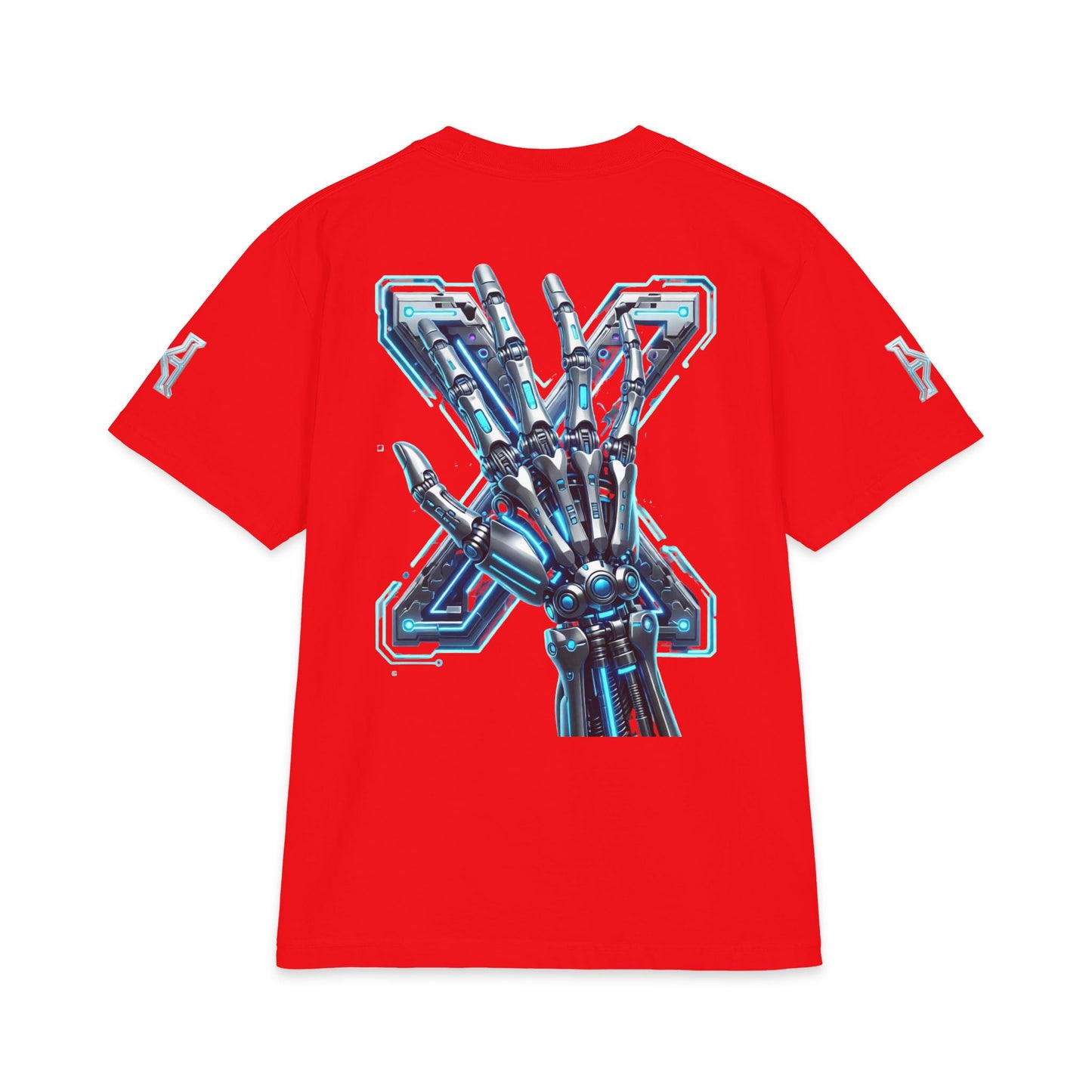 Hypug Cyber Skeleton Tee — Robotic X Ribcage Graphic Shirt