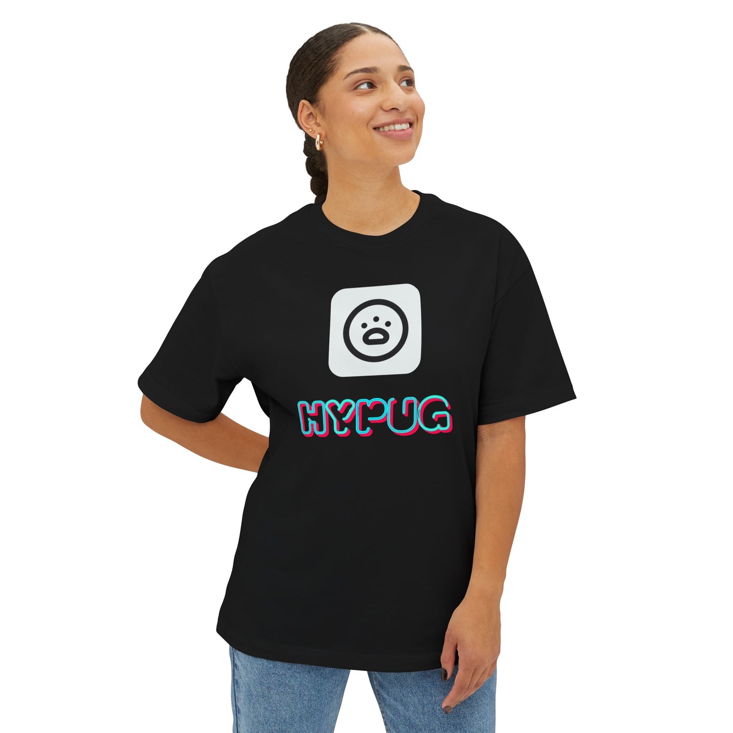 Big Dog Graphic Tee — "HY•PUG" Front Logo & Large Dog Back Print
