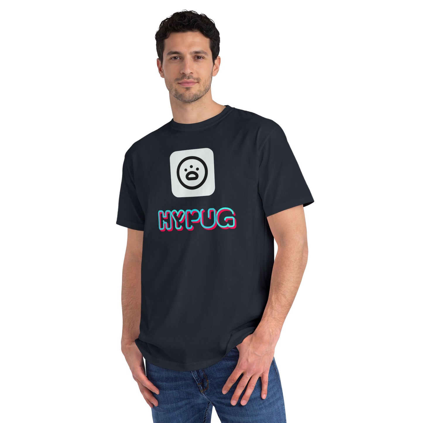 Big Dog Graphic Tee — Retro Pug Face Design