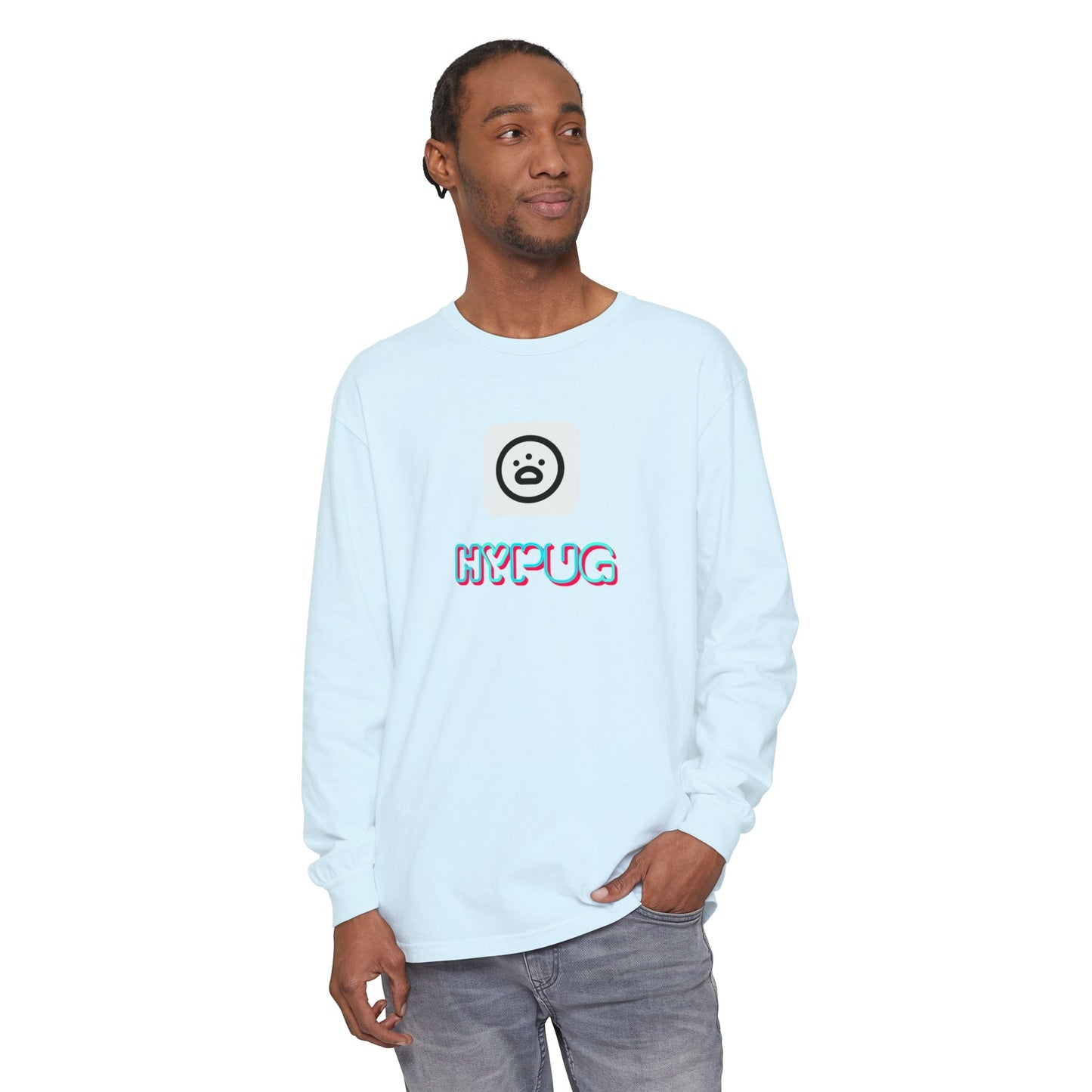 Big Dog Long Sleeve Tee — "Hypug Xenon" Graphic