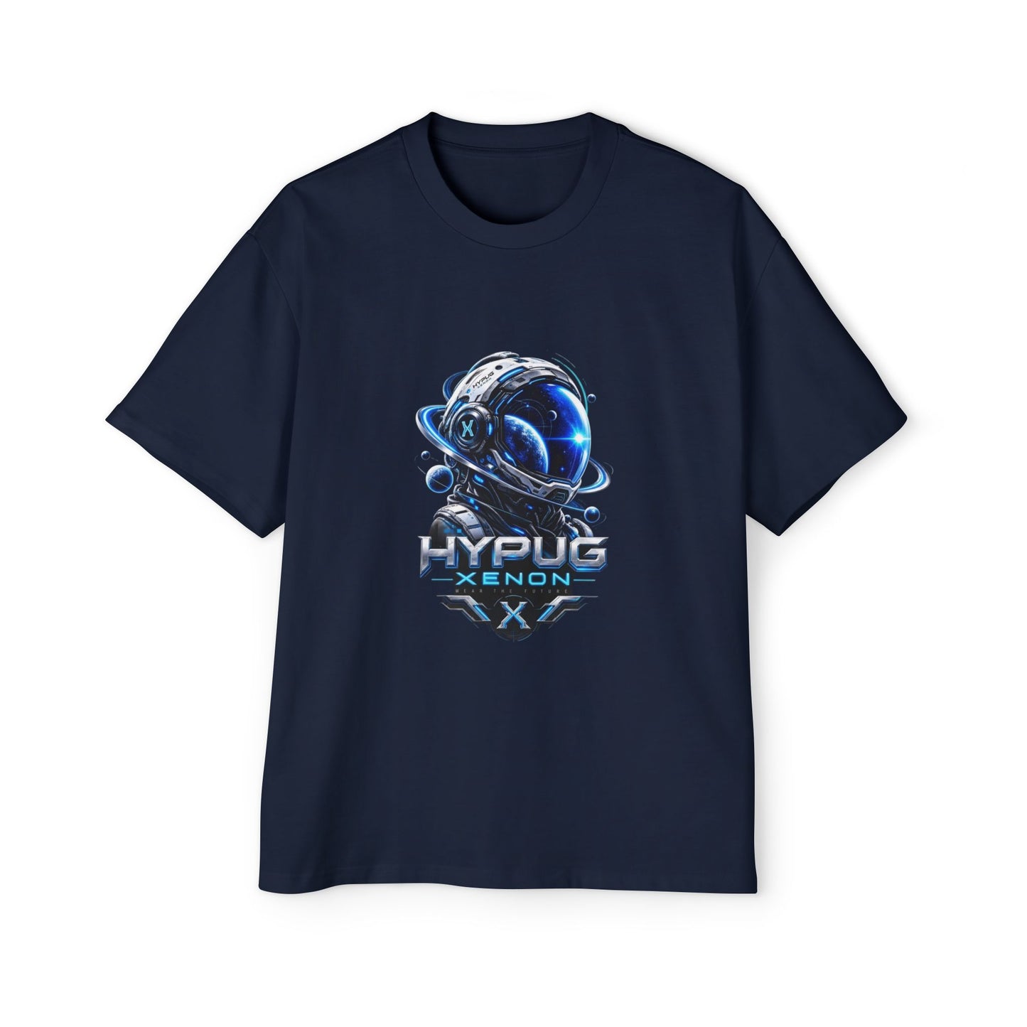 HYPUG XENON Cyber Orbit T-shirt back with futuristic orbital X graphic