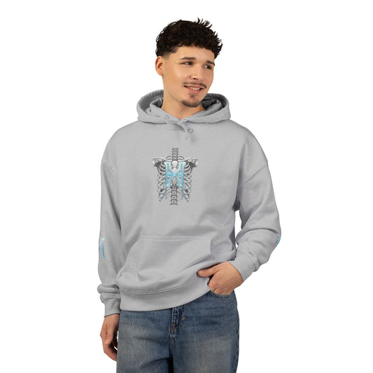 Hypug Xenon Hoodie — Cybernetic Spine & Robotic Hand Graphic Pullover - HYPUG XENON