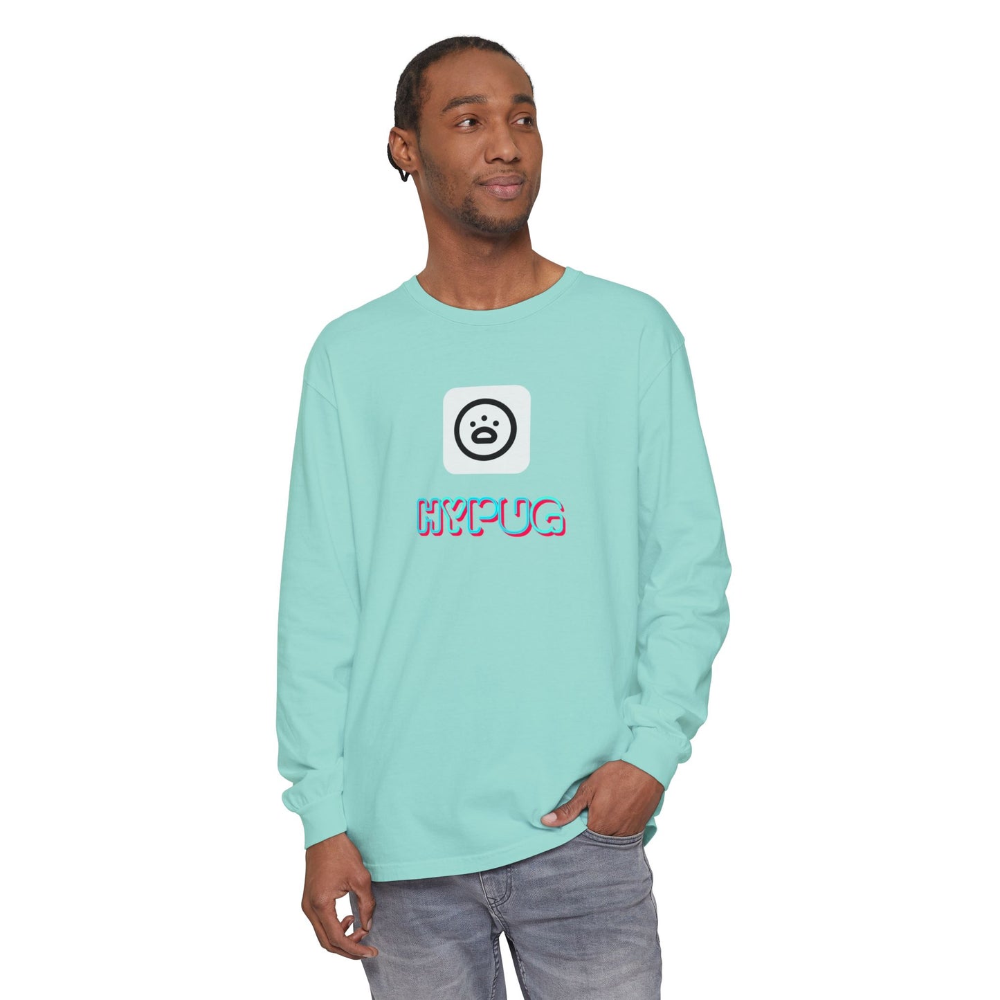 Big Dog Long Sleeve Tee — "Hypug Xenon" Graphic