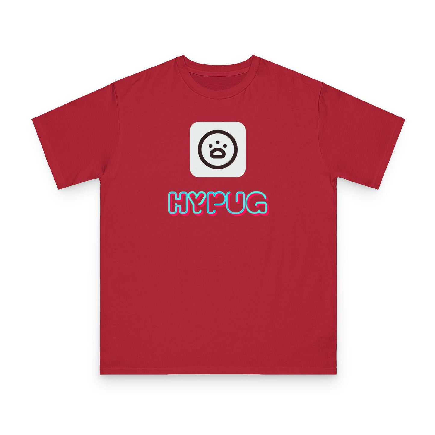 Big Dog Graphic Tee — Retro Pug Face Design
