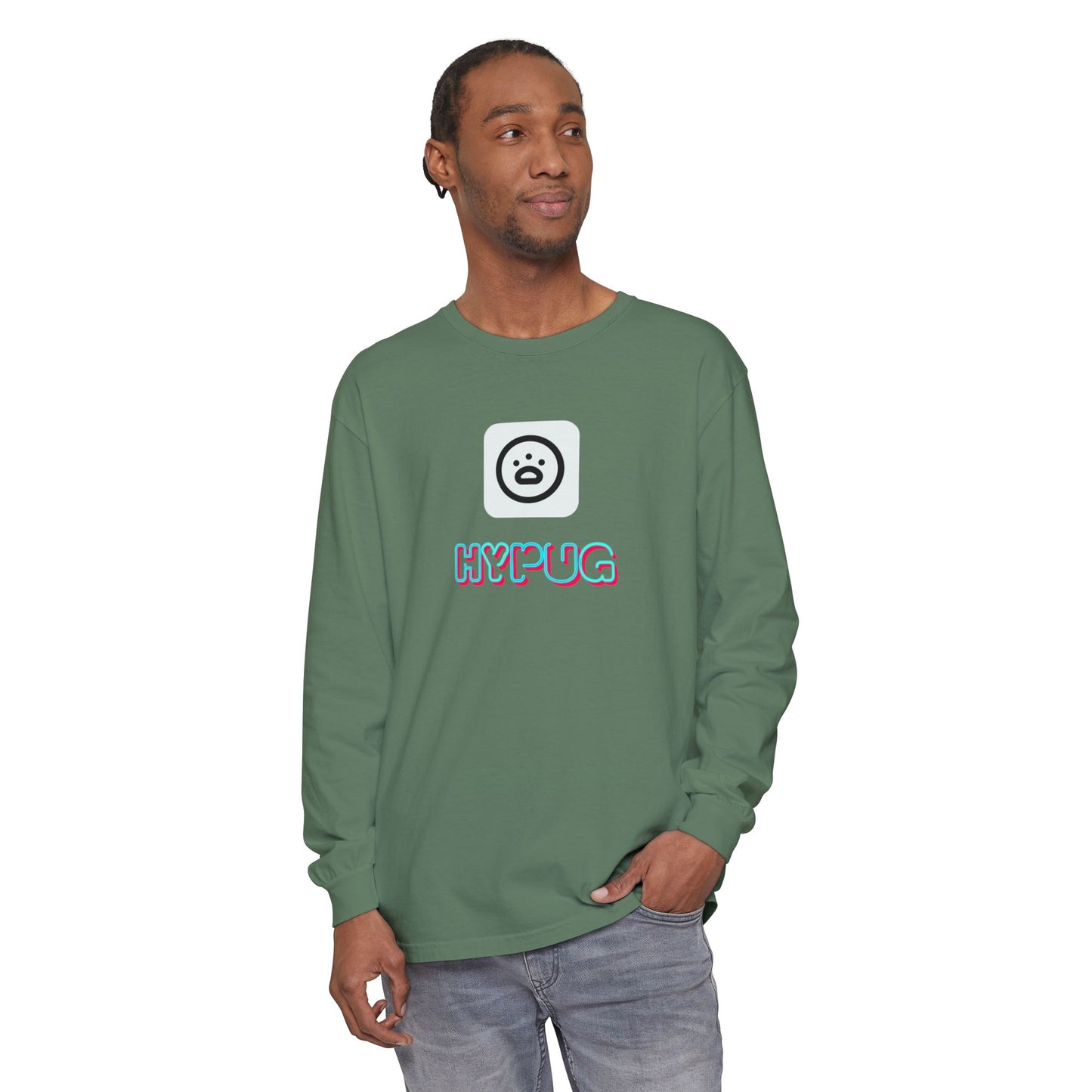 Big Dog Long Sleeve Tee — "Hypug Xenon" Graphic