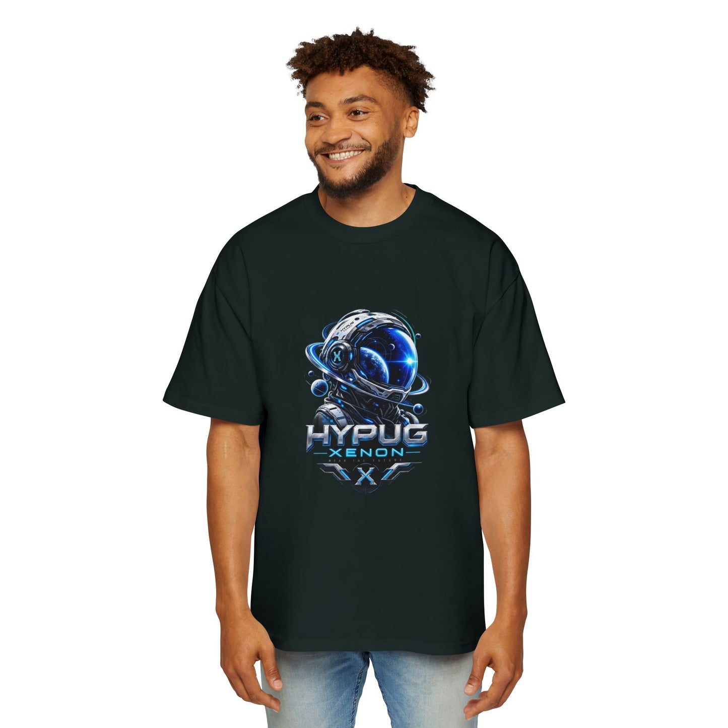 HYPUG XENON Cyber Orbit T-shirt back with futuristic orbital X graphic