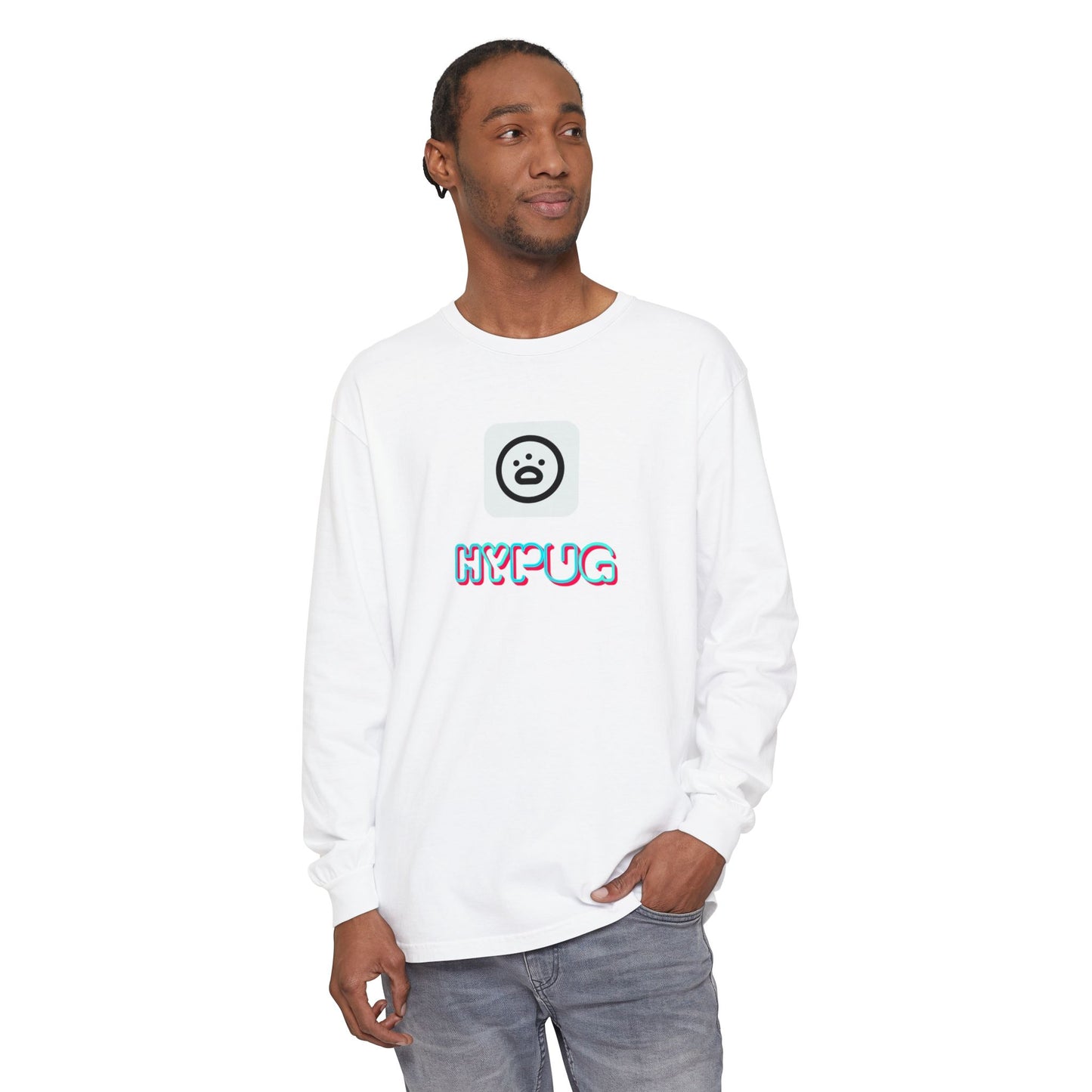 Big Dog Long Sleeve Tee — "Hypug Xenon" Graphic