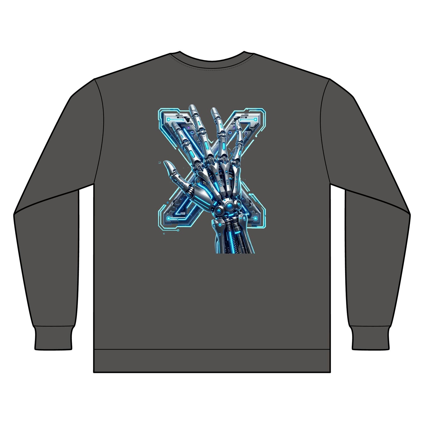 Hypug Xenon Ribcage X-Ray Long Sleeve — Skeleton Chest Anatomy Graphic Shirt