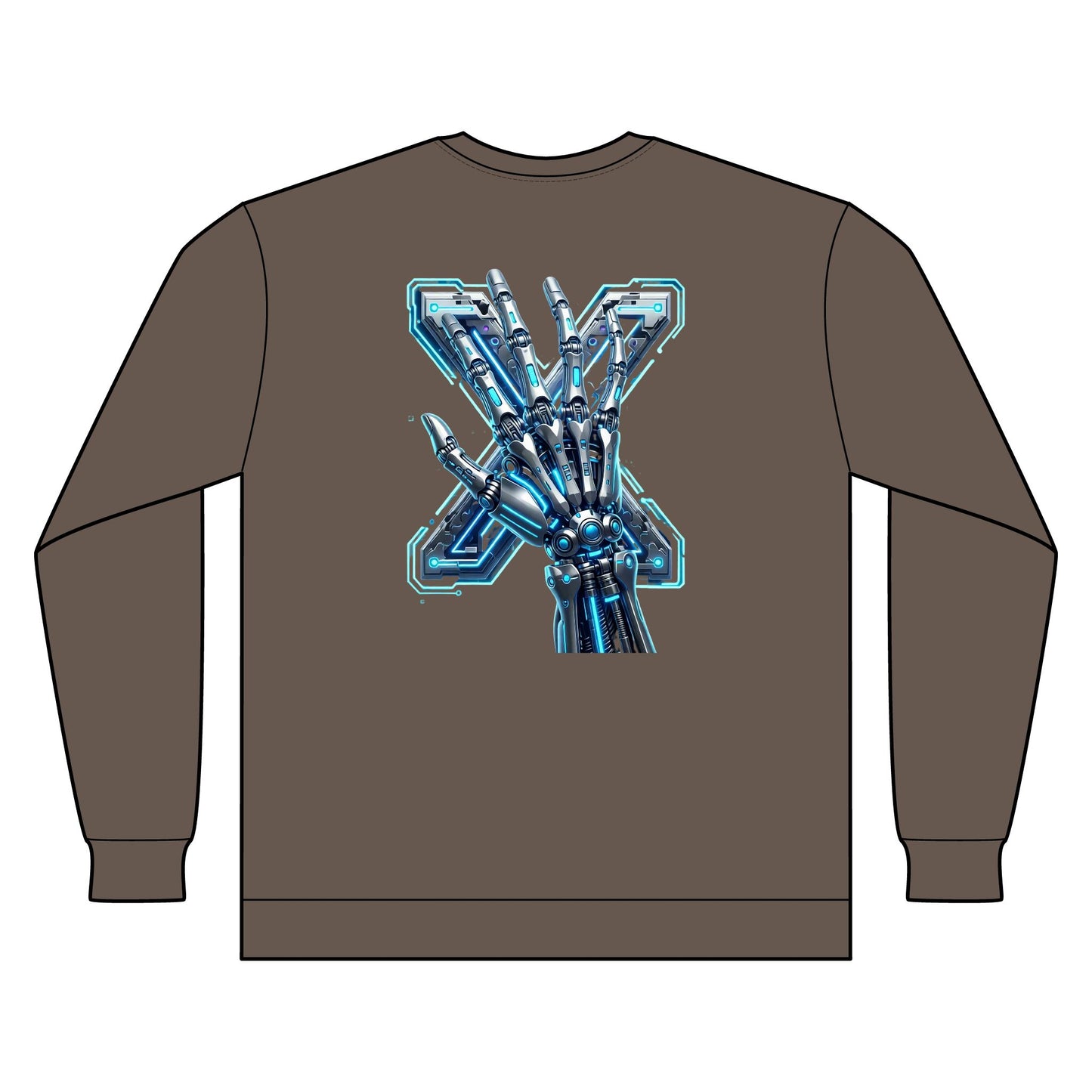 Hypug Xenon Ribcage X-Ray Long Sleeve — Skeleton Chest Anatomy Graphic Shirt