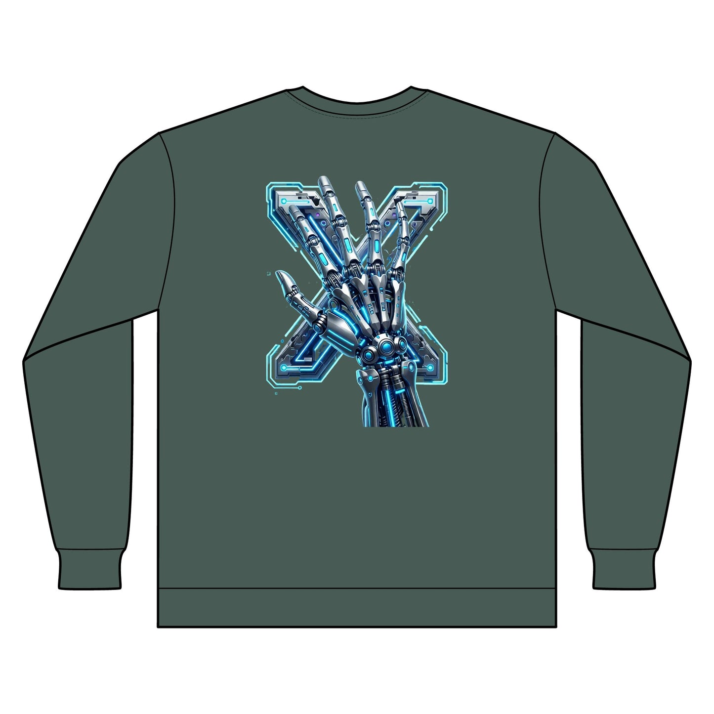 Hypug Xenon Ribcage X-Ray Long Sleeve — Skeleton Chest Anatomy Graphic Shirt