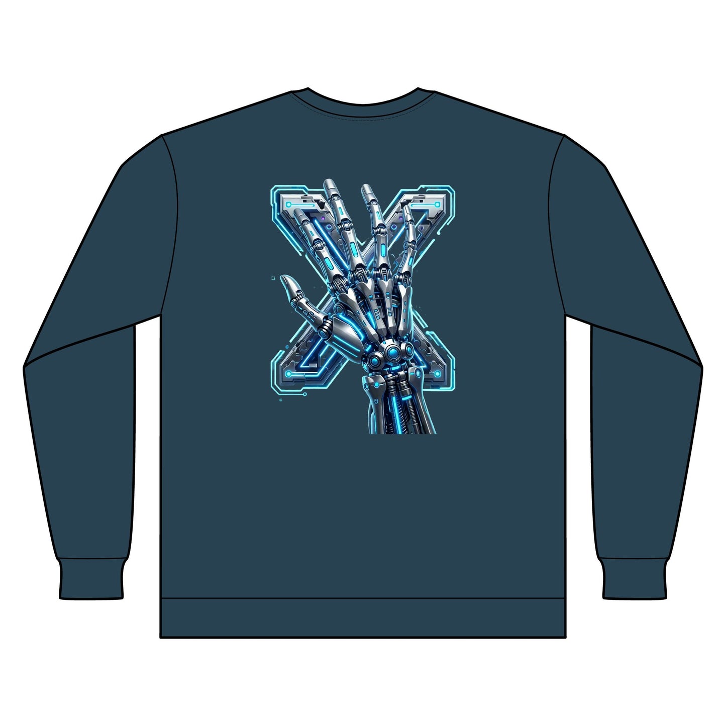 Hypug Xenon Ribcage X-Ray Long Sleeve — Skeleton Chest Anatomy Graphic Shirt