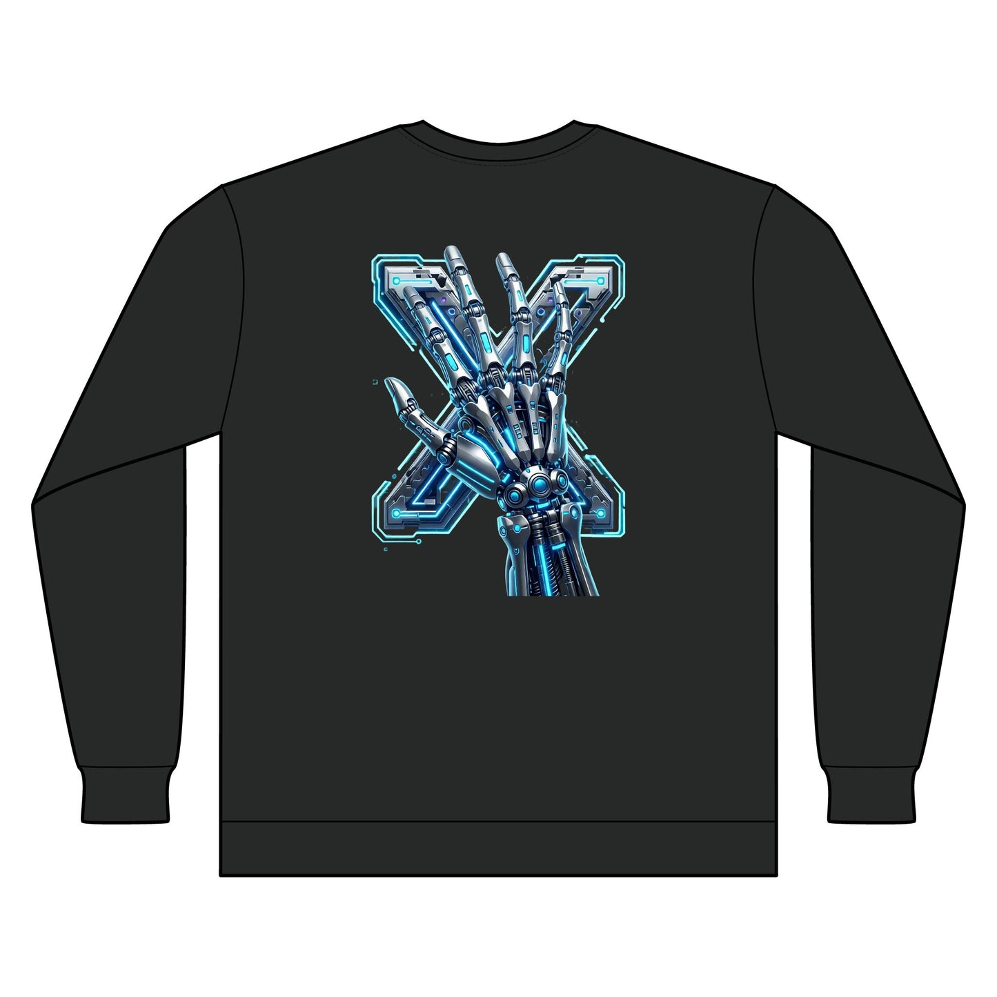 Hypug Xenon Ribcage X-Ray Long Sleeve — Skeleton Chest Anatomy Graphic Shirt