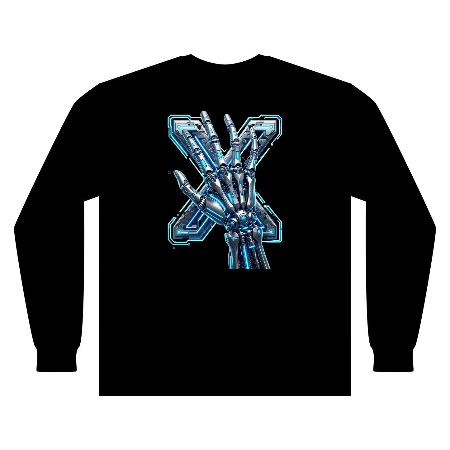 Hypug Xenon Ribcage X-Ray Long Sleeve — Skeleton Chest Anatomy Graphic Shirt