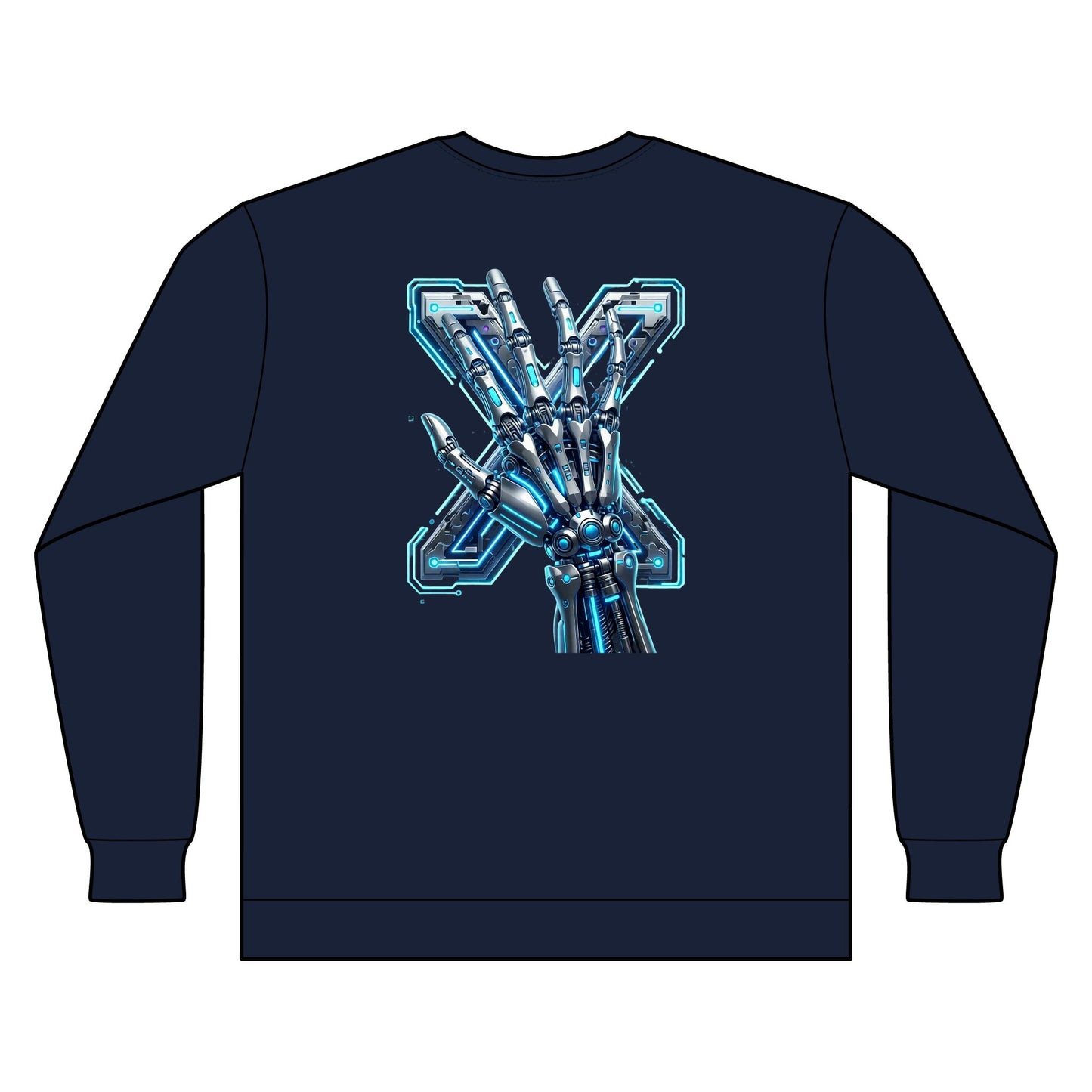 Hypug Xenon Ribcage X-Ray Long Sleeve — Skeleton Chest Anatomy Graphic Shirt