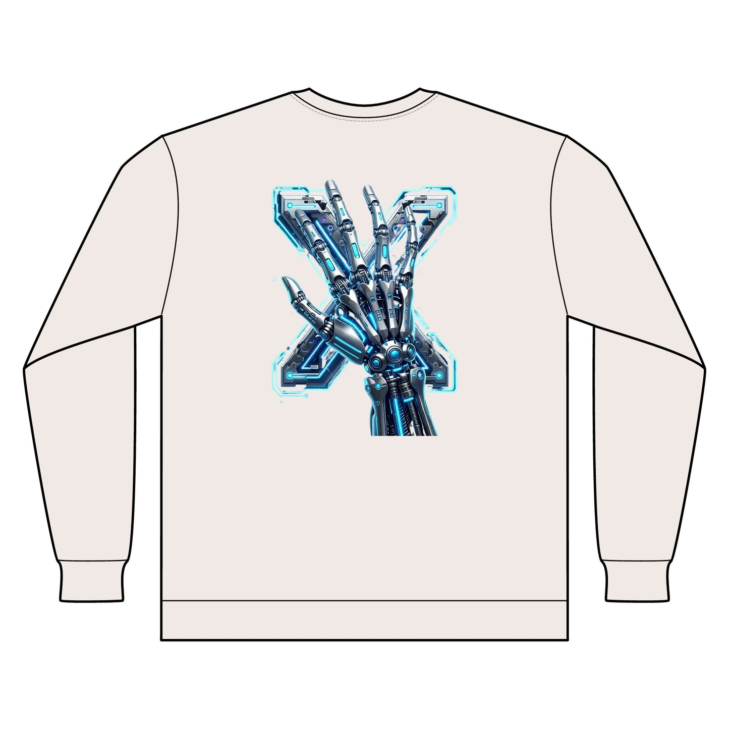 Hypug Xenon Ribcage X-Ray Long Sleeve — Skeleton Chest Anatomy Graphic Shirt