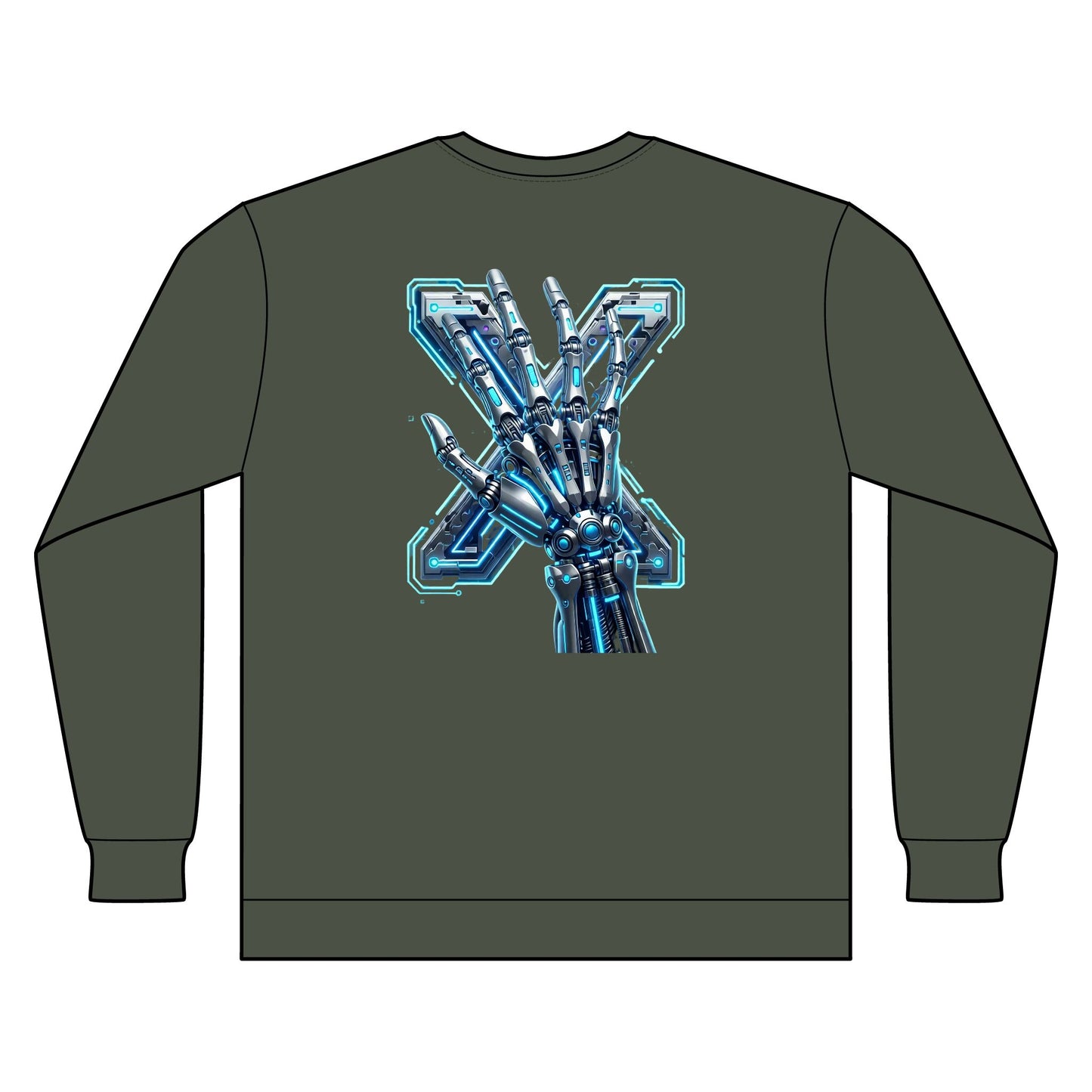 Hypug Xenon Ribcage X-Ray Long Sleeve — Skeleton Chest Anatomy Graphic Shirt