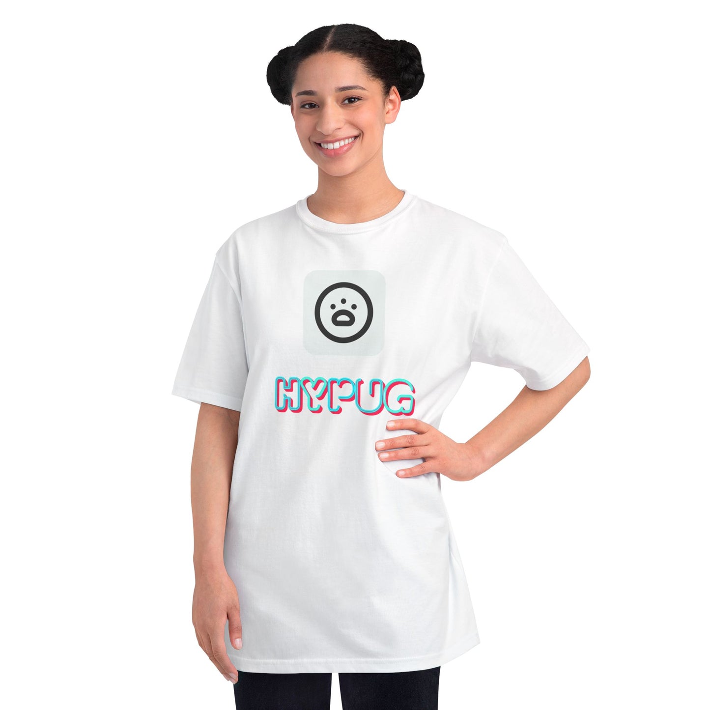 Big Dog Graphic Tee — Retro Pug Face Design