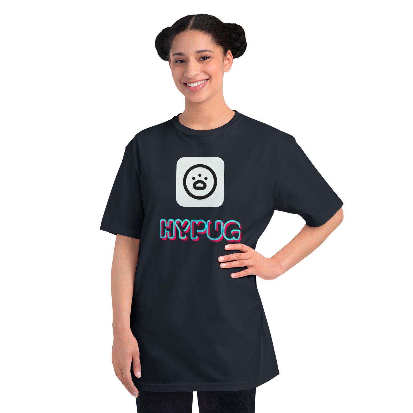 Big Dog Graphic Tee — Retro Pug Face Design