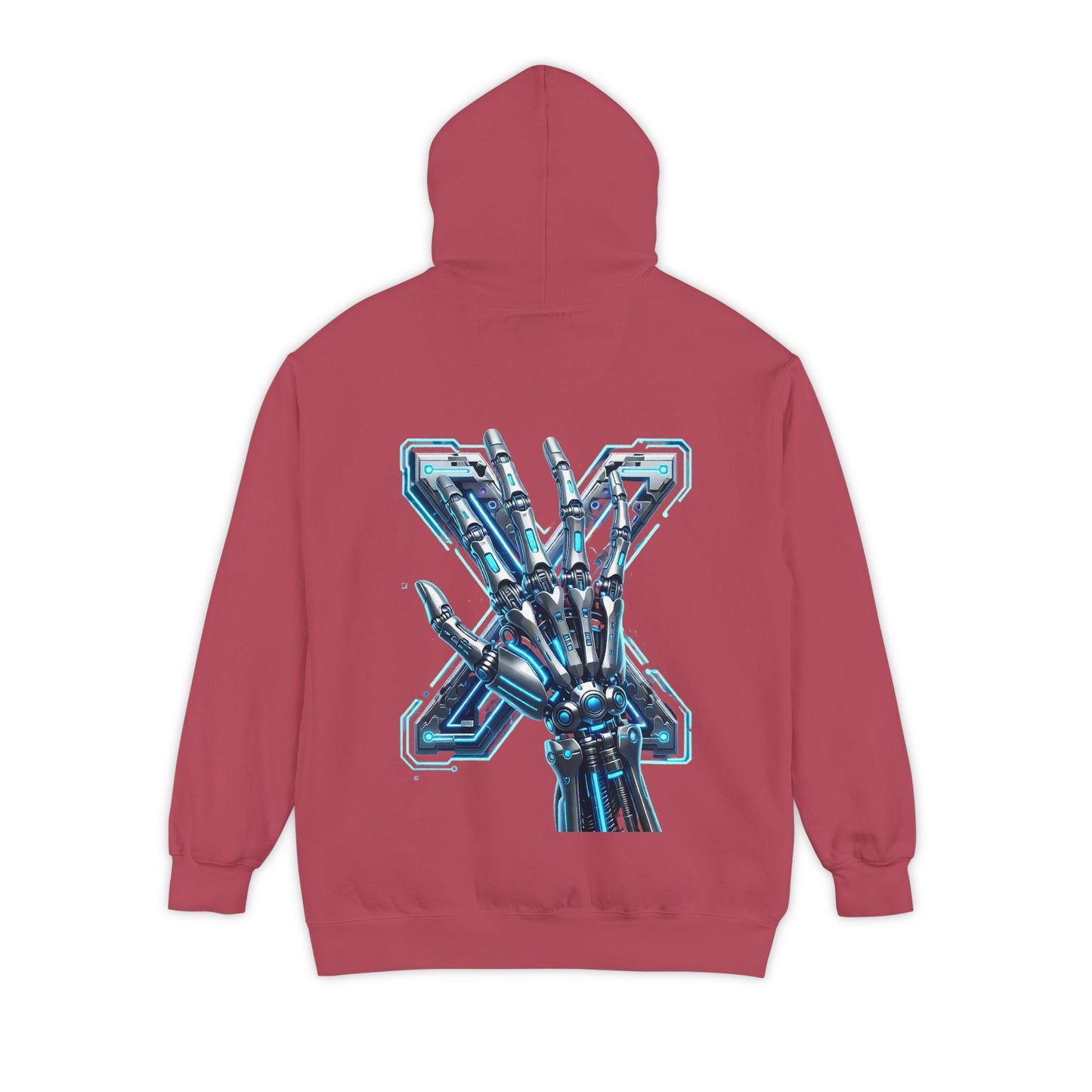 Hypug Xenon Ribcage Anatomy Hoodie — Blue Gothic Spine Chest Design