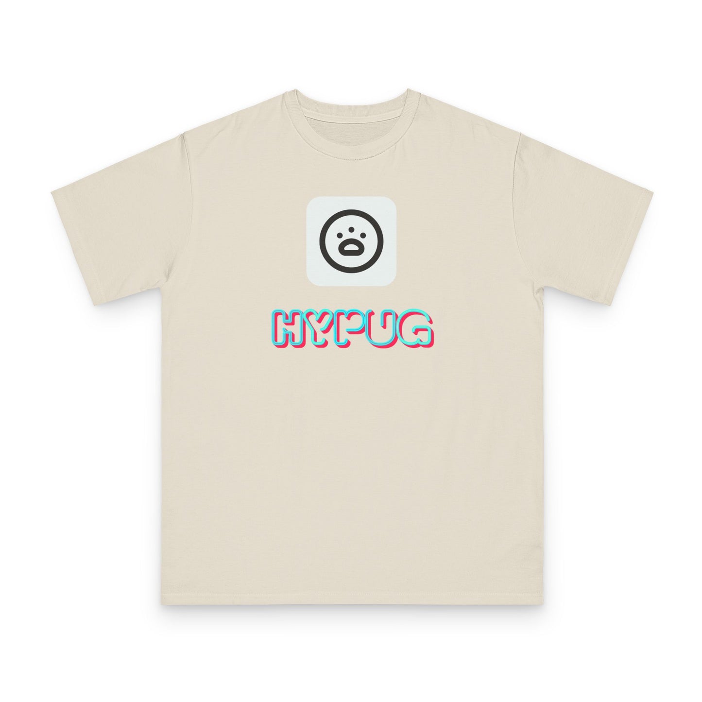 Big Dog Graphic Tee — Retro Pug Face Design