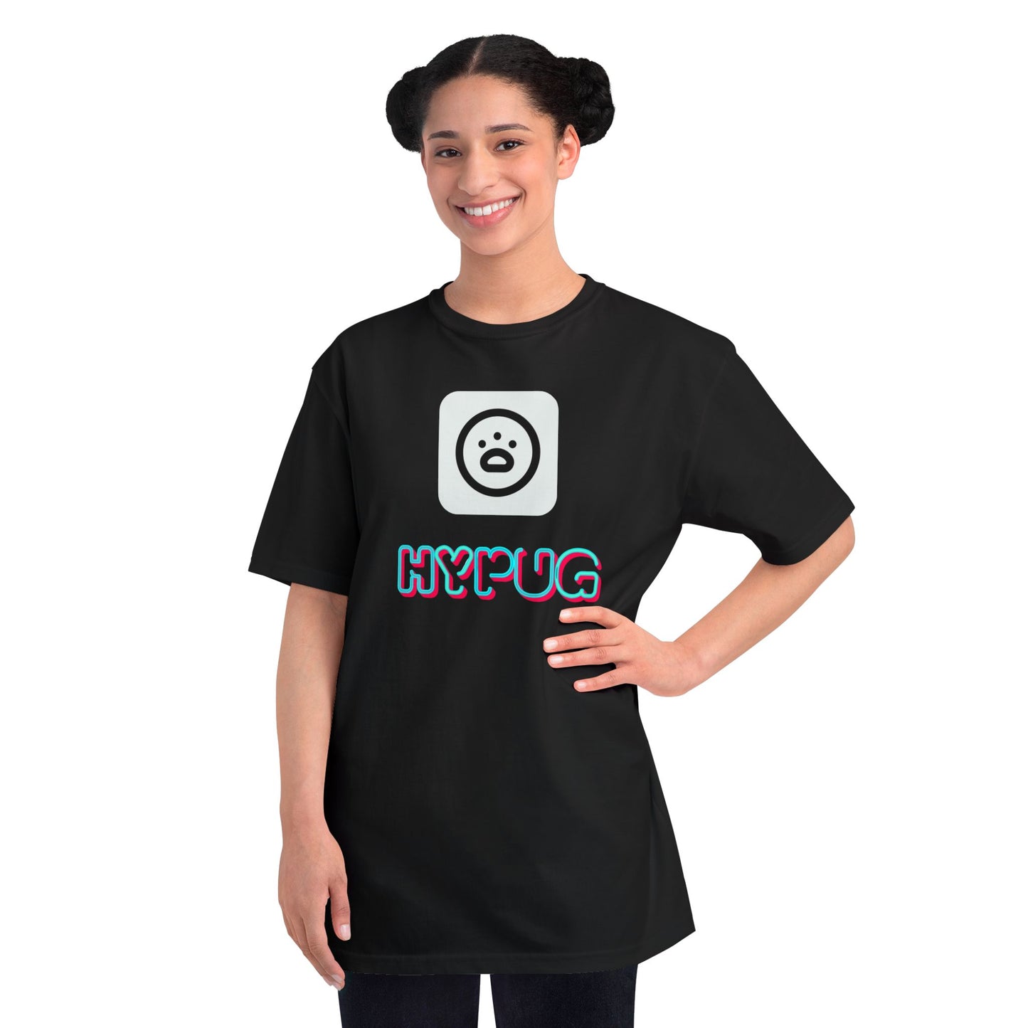 Big Dog Graphic Tee — Retro Pug Face Design
