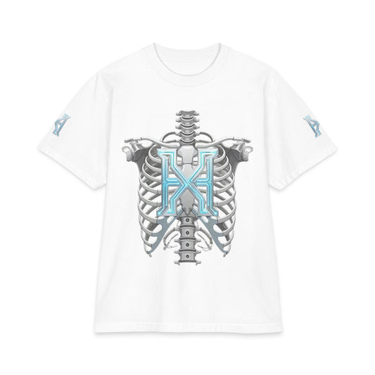 Hypug Cyber Skeleton Tee — Robotic X Ribcage Graphic Shirt - HYPUG XENON