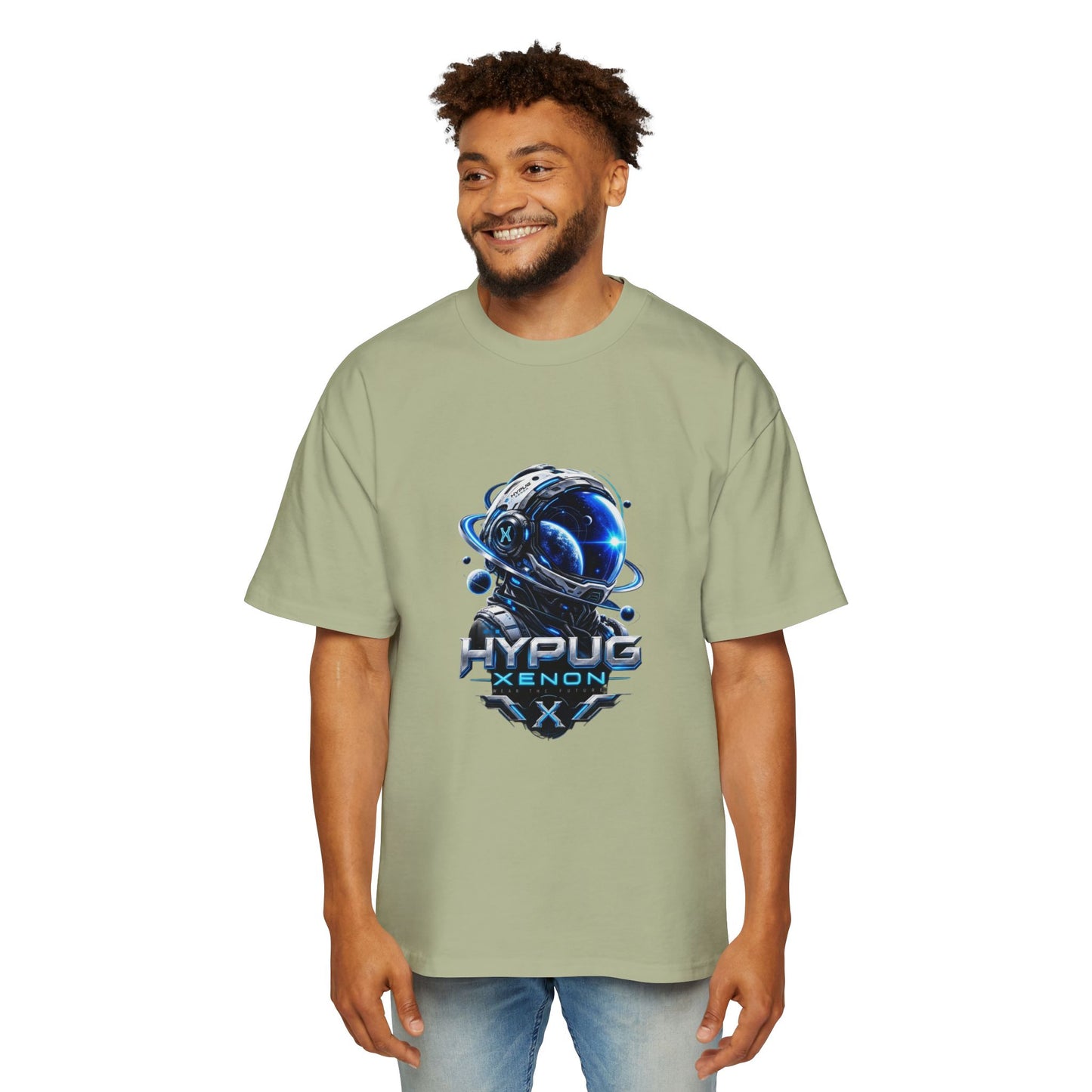 HYPUG XENON Cyber Orbit T-shirt back with futuristic orbital X graphic