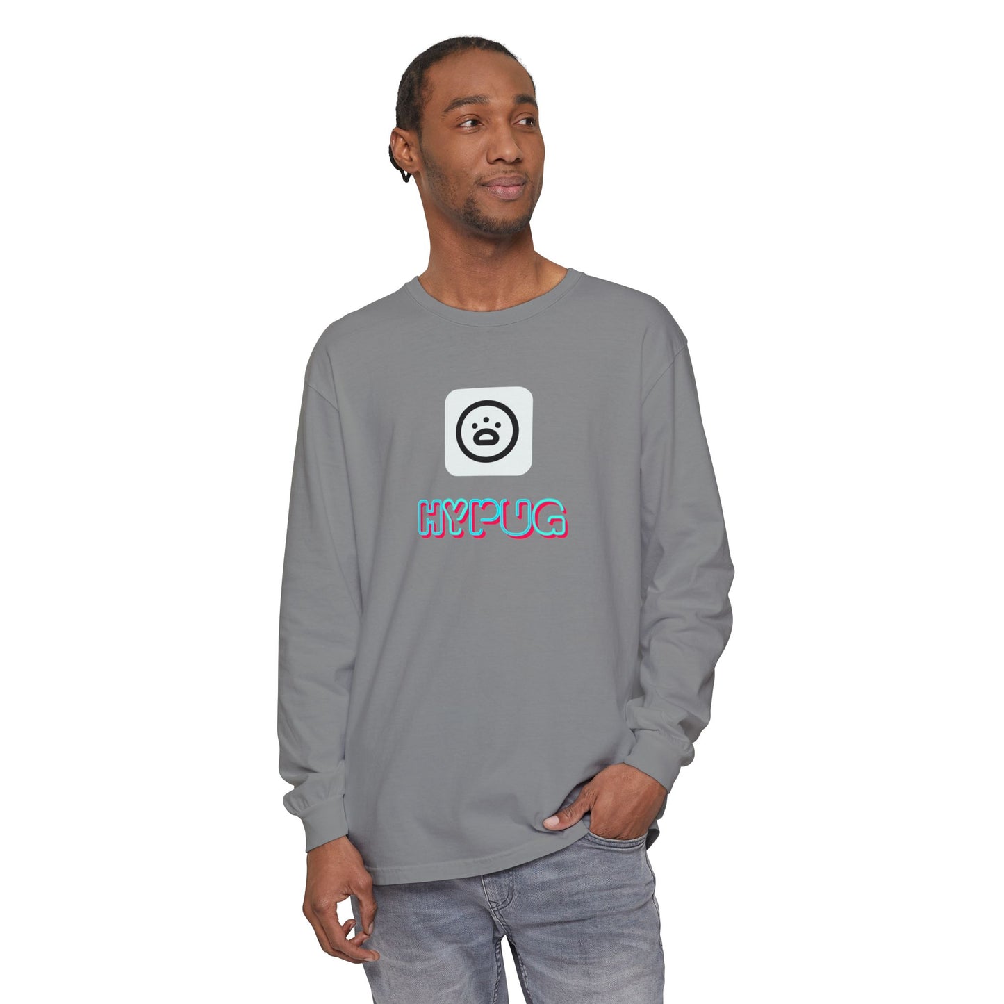 Big Dog Long Sleeve Tee — "Hypug Xenon" Graphic