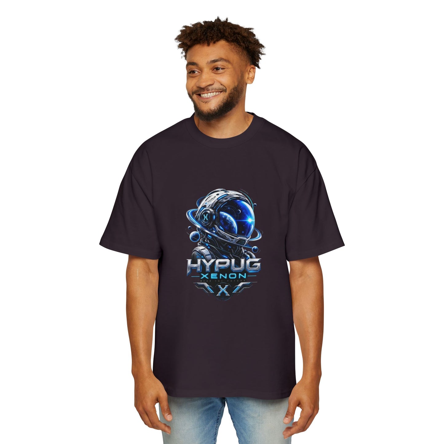 HYPUG XENON Cyber Orbit T-shirt back with futuristic orbital X graphic