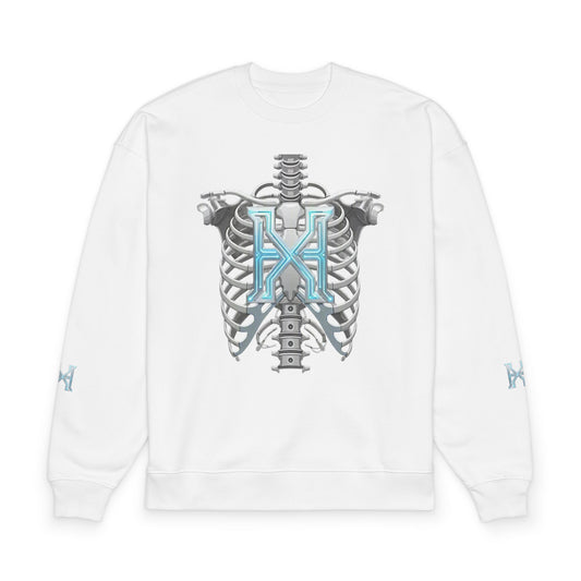 Hypug Xenon Skeleton X Sweatshirt — Futuristic Anatomical Graphic Crewneck - HYPUG XENON