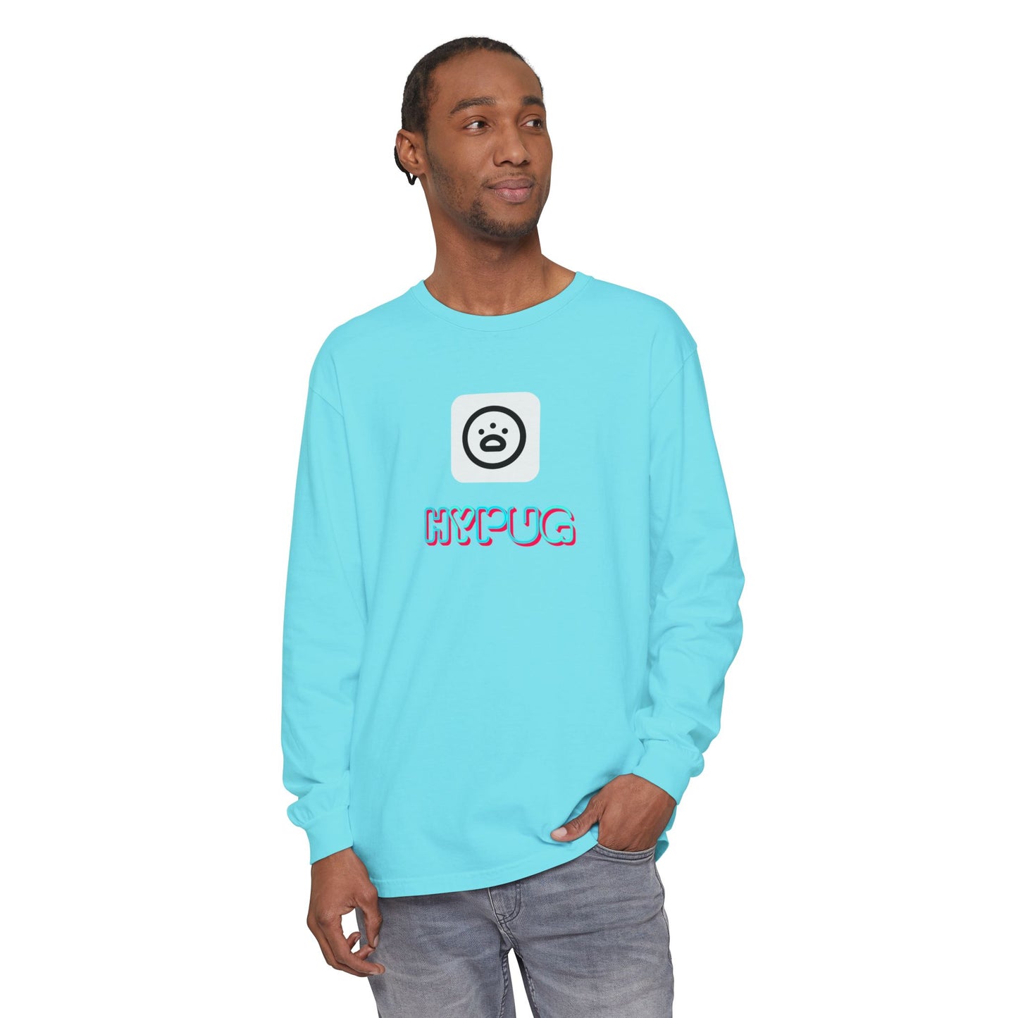 Big Dog Long Sleeve Tee — "Hypug Xenon" Graphic
