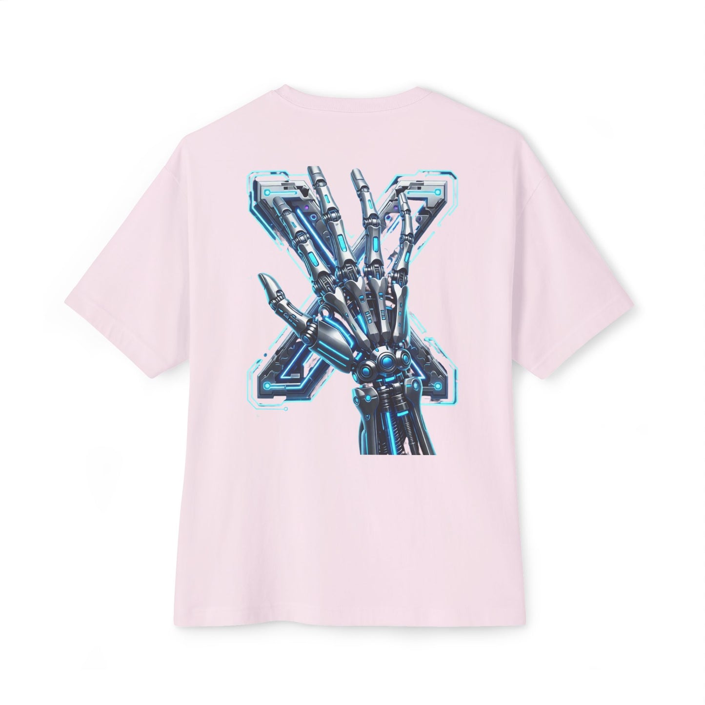 Cyber X Skeleton Tee — Futuristic Robotic Ribcage Graphic T-Shirt