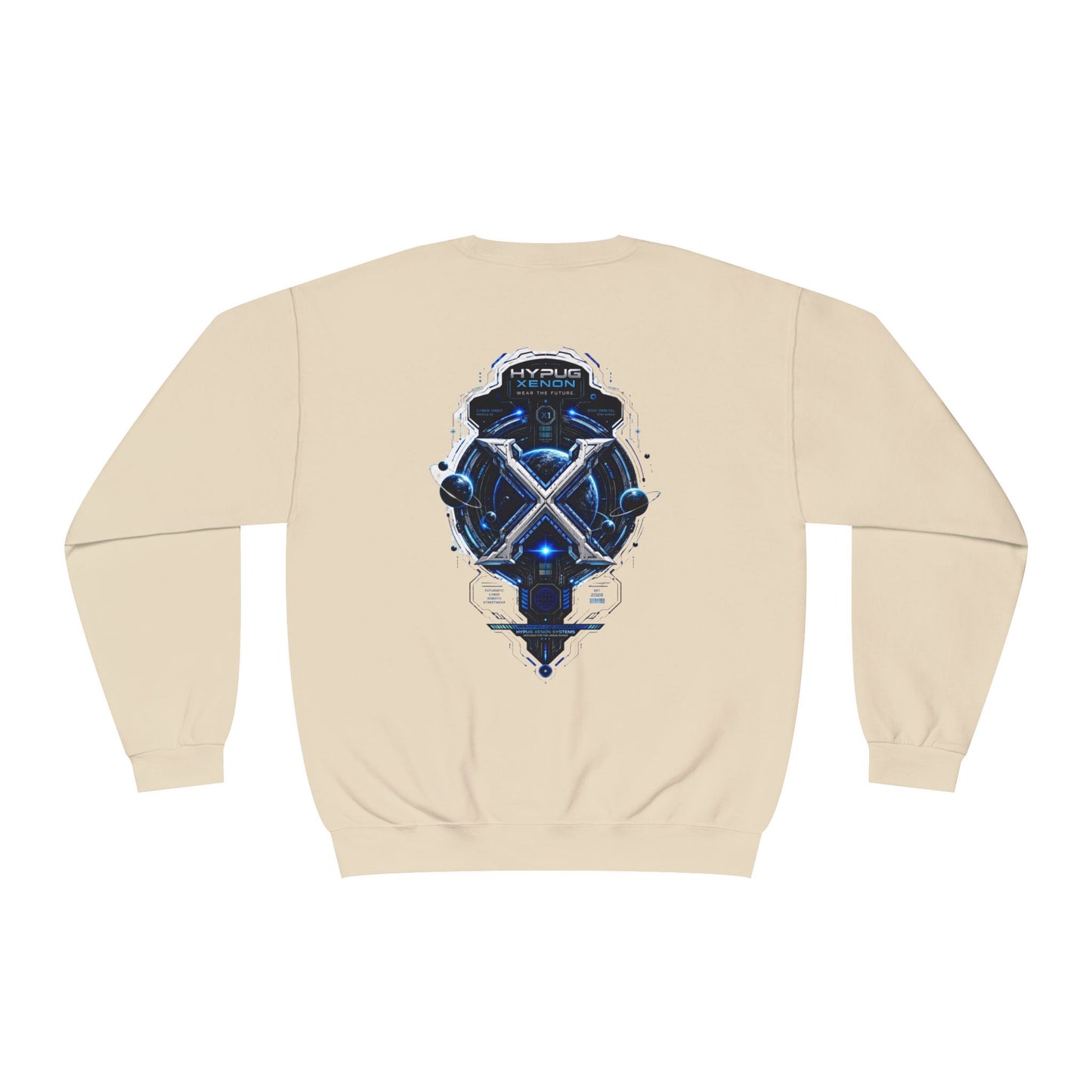 HYPUG XENON Cyber Orbit futuristic cyber streetwear sweatshirt