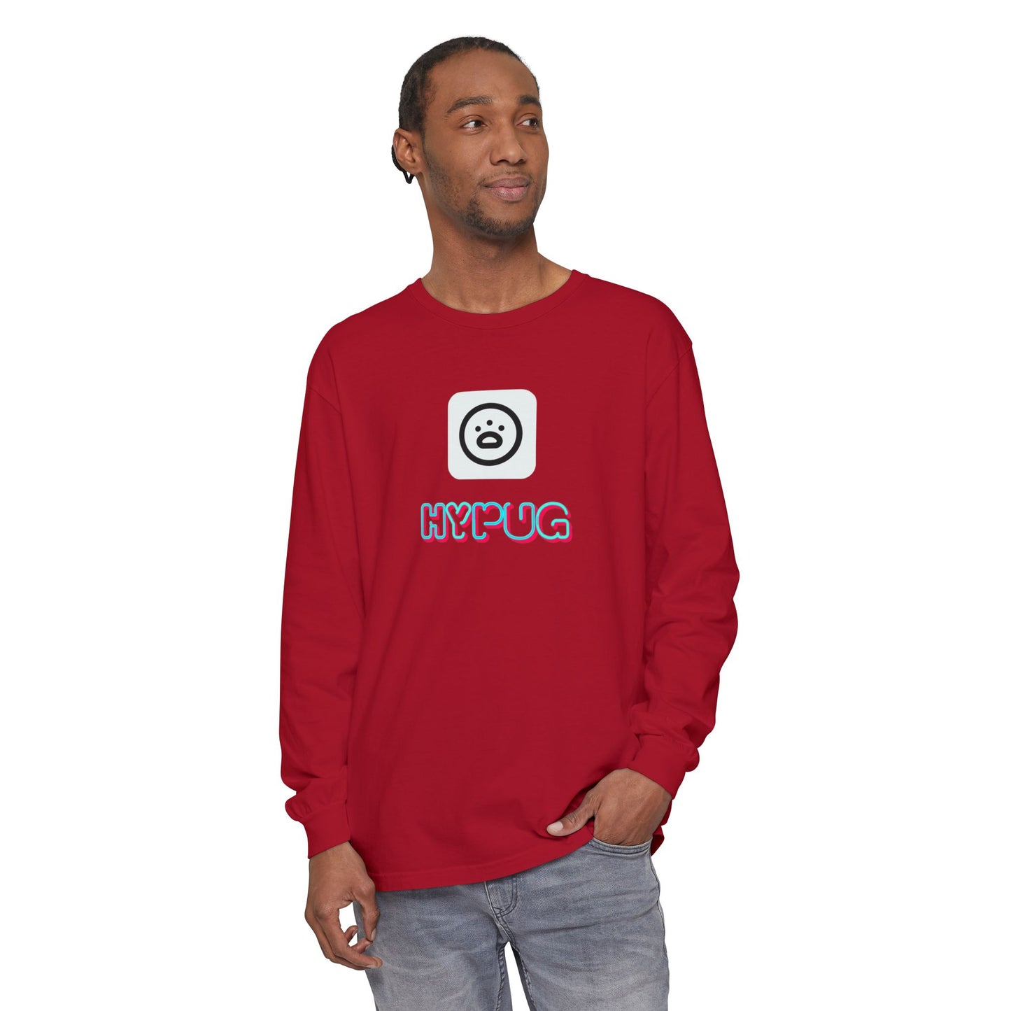 Big Dog Long Sleeve Tee — "Hypug Xenon" Graphic