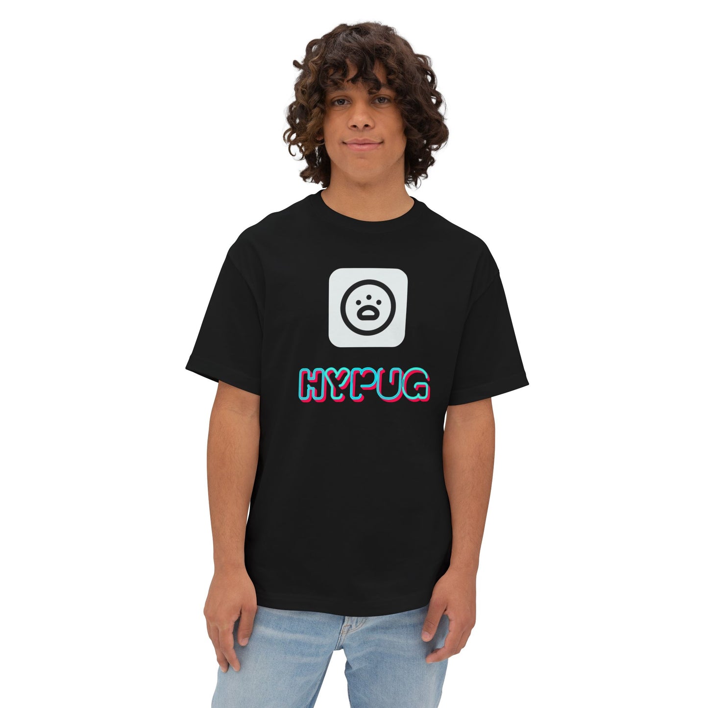 Big Dog Graphic Tee — "HY•PUG" Front Logo & Large Dog Back Print