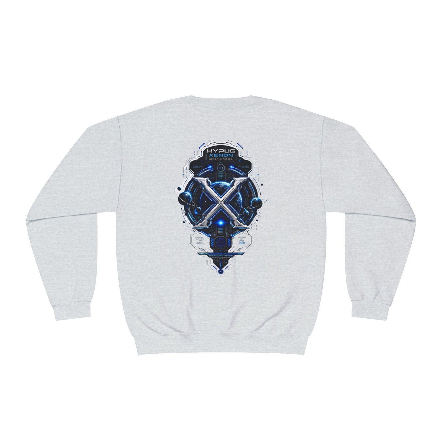 HYPUG XENON Cyber Orbit futuristic cyber streetwear sweatshirt