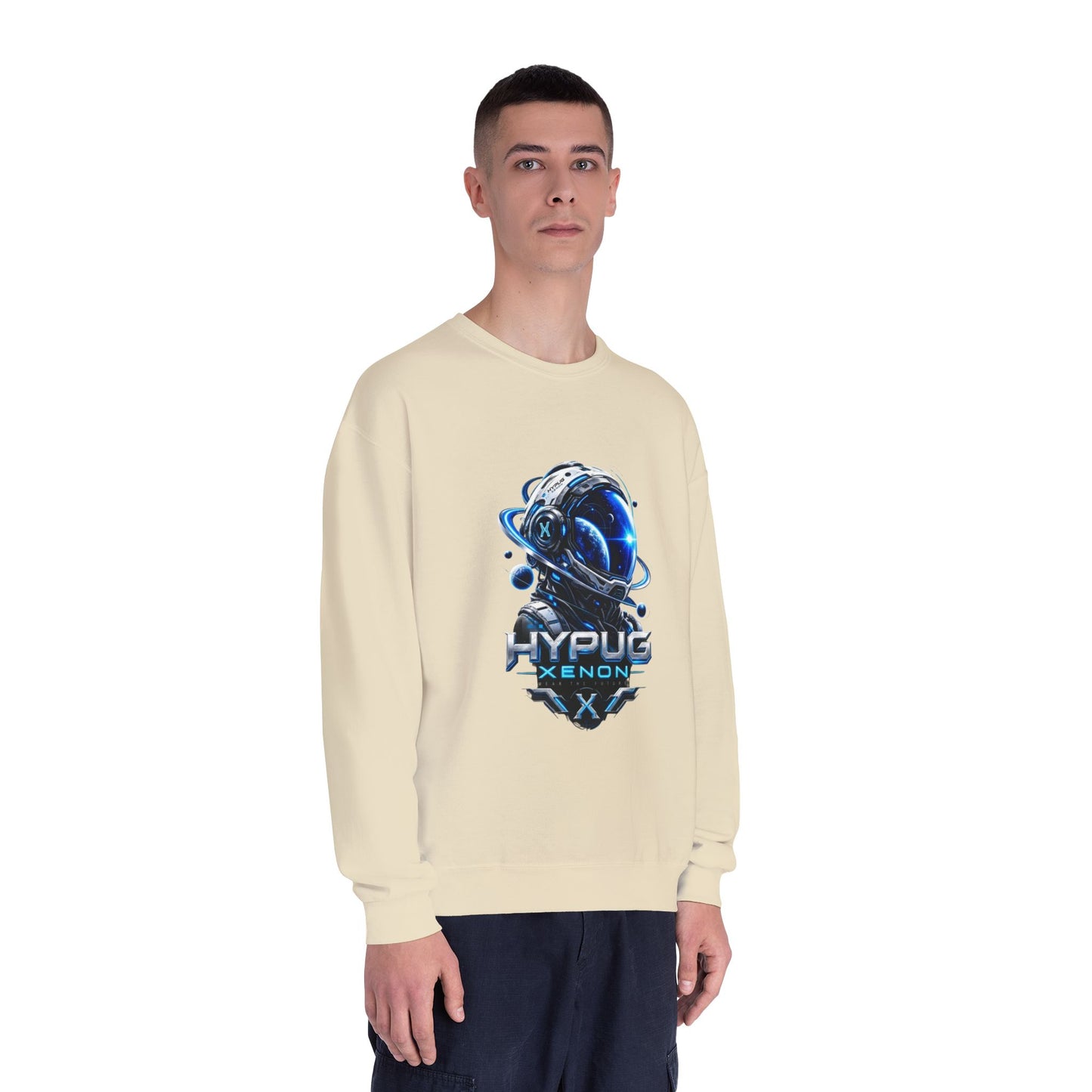 HYPUG XENON Cyber Orbit futuristic cyber streetwear sweatshirt