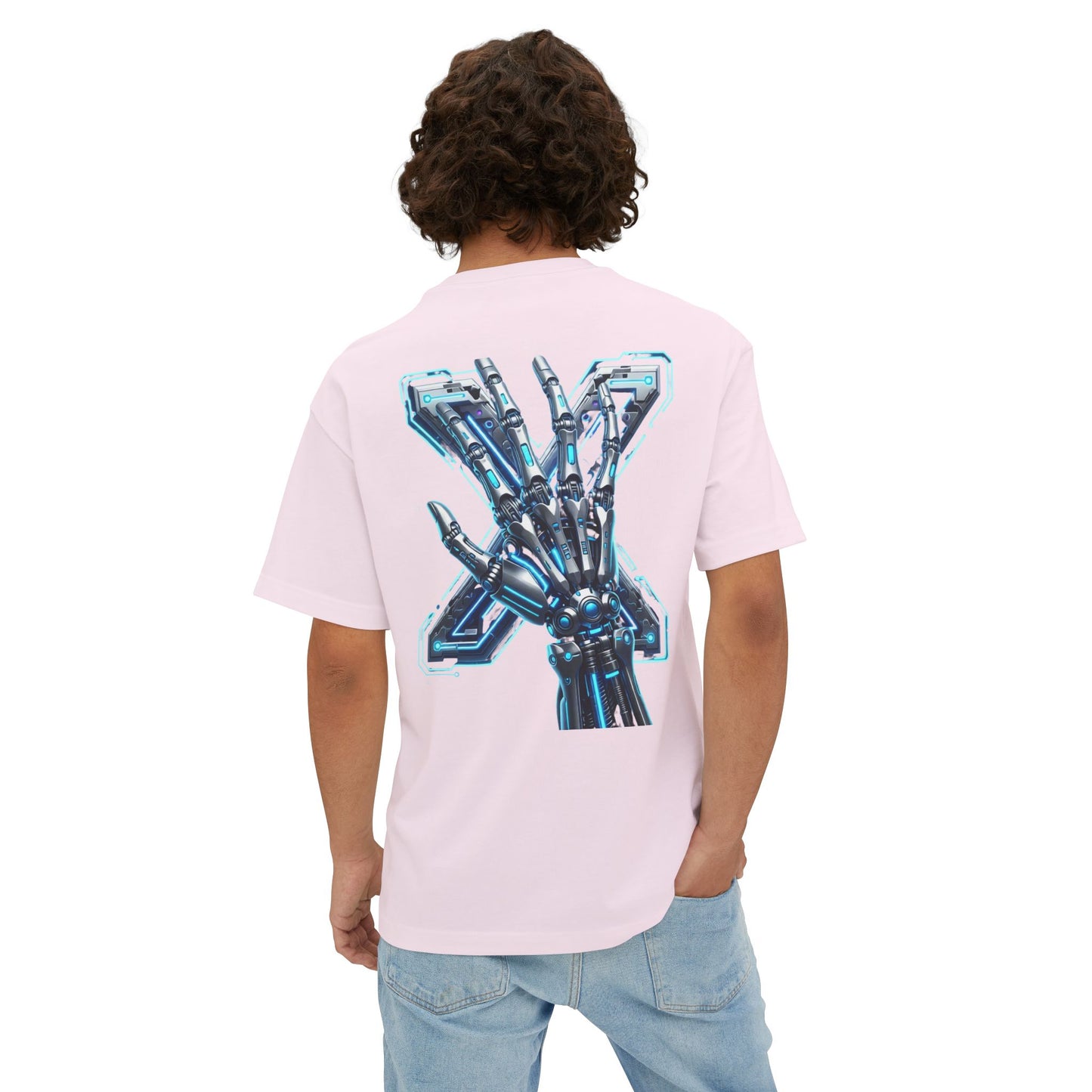 Cyber X Skeleton Tee — Futuristic Robotic Ribcage Graphic T-Shirt