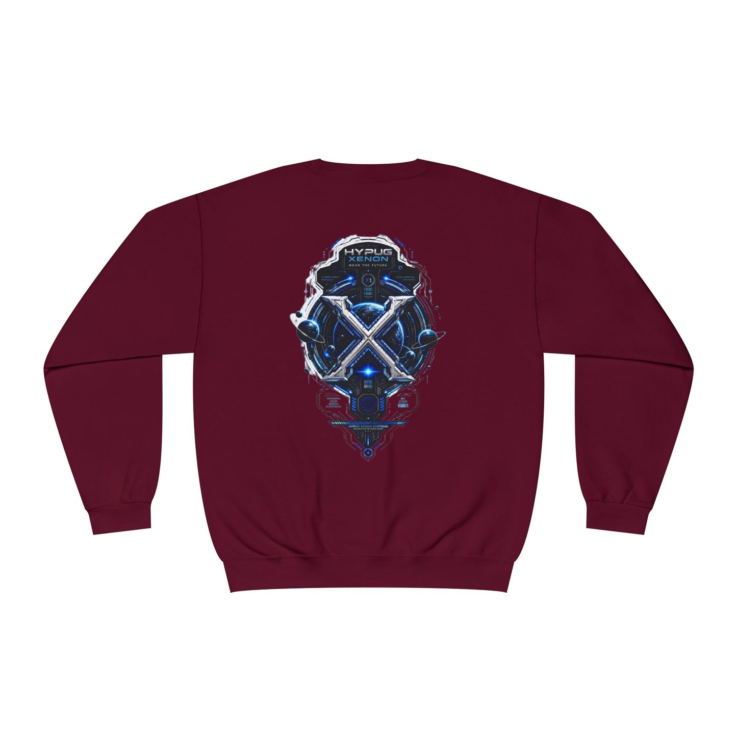 HYPUG XENON Cyber Orbit futuristic cyber streetwear sweatshirt