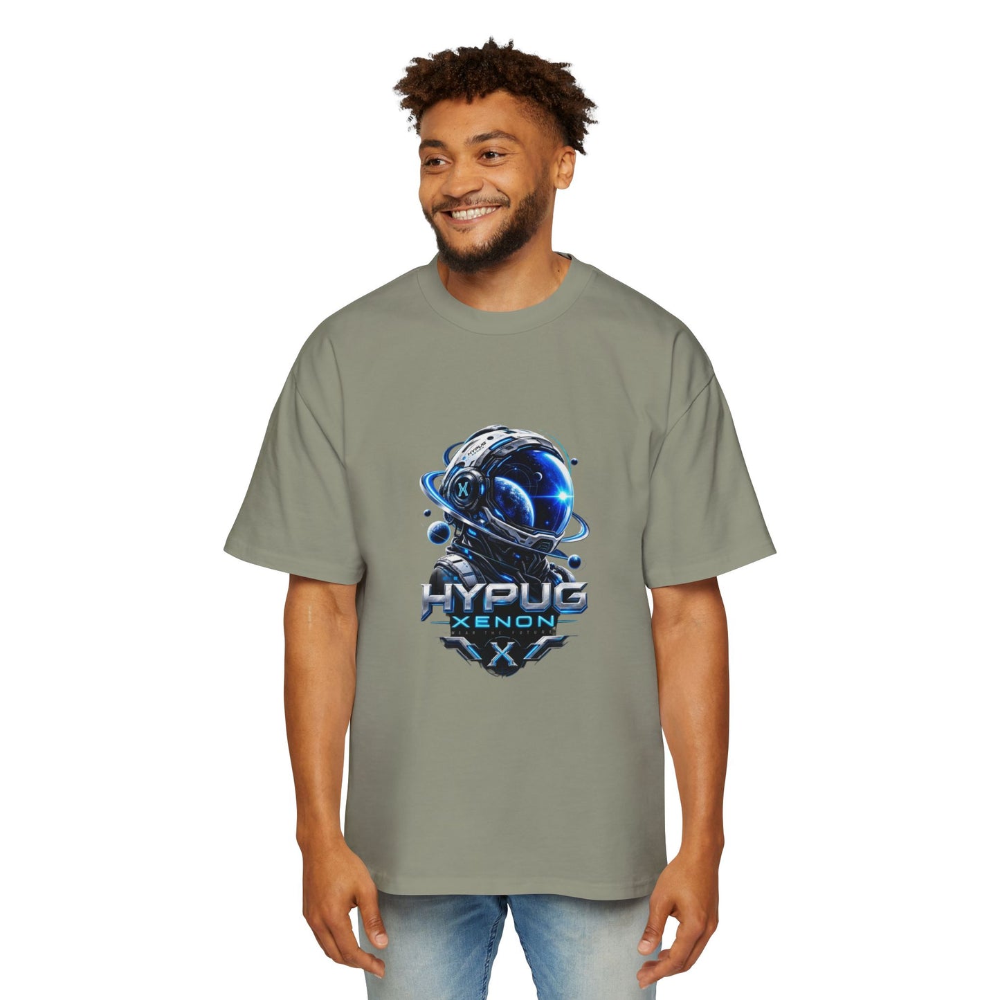 HYPUG XENON Cyber Orbit T-shirt back with futuristic orbital X graphic
