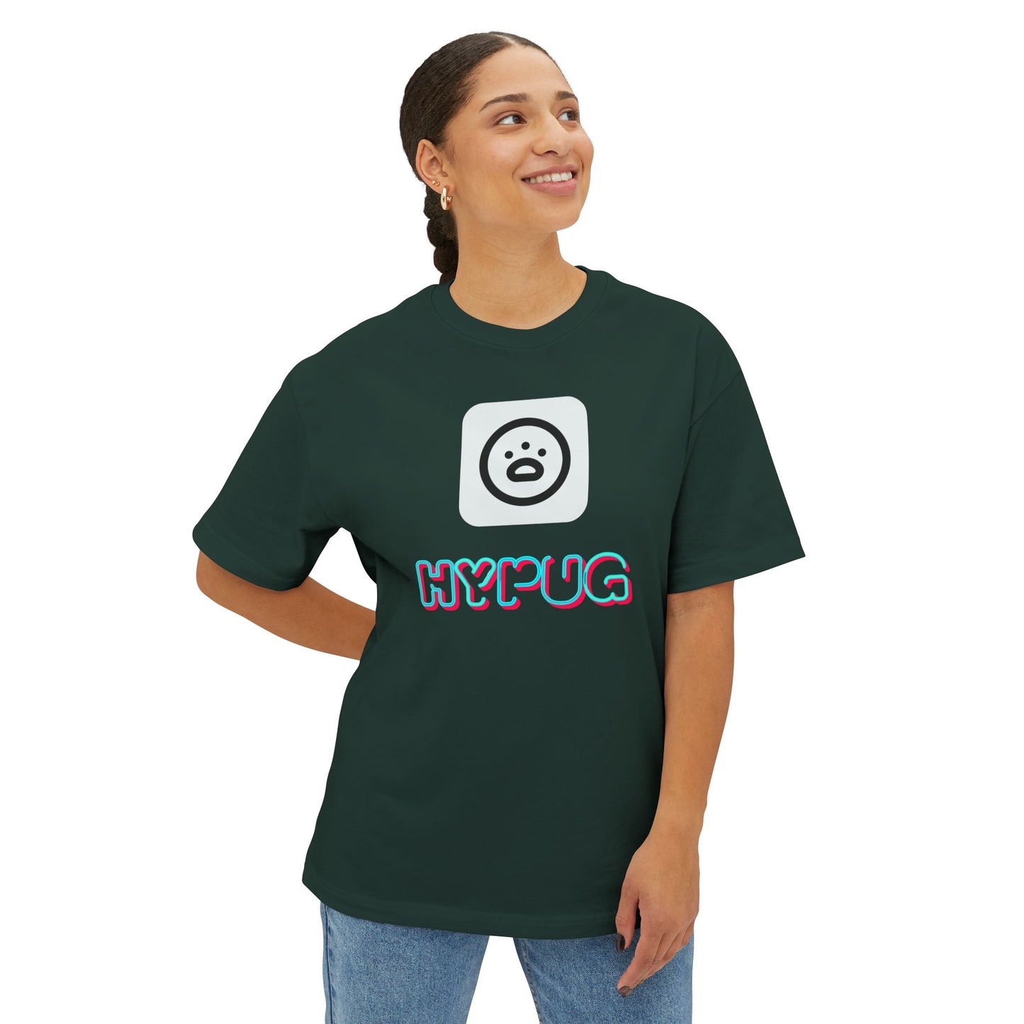 Big Dog Graphic Tee — "HY•PUG" Front Logo & Large Dog Back Print