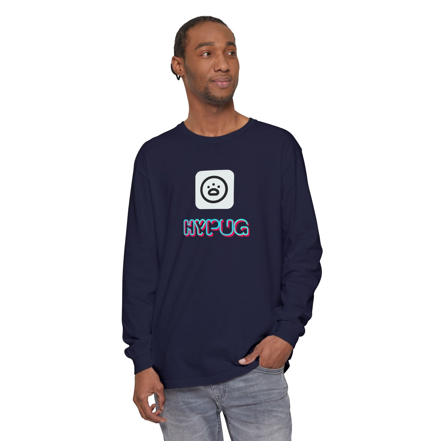 Big Dog Long Sleeve Tee — "Hypug Xenon" Graphic