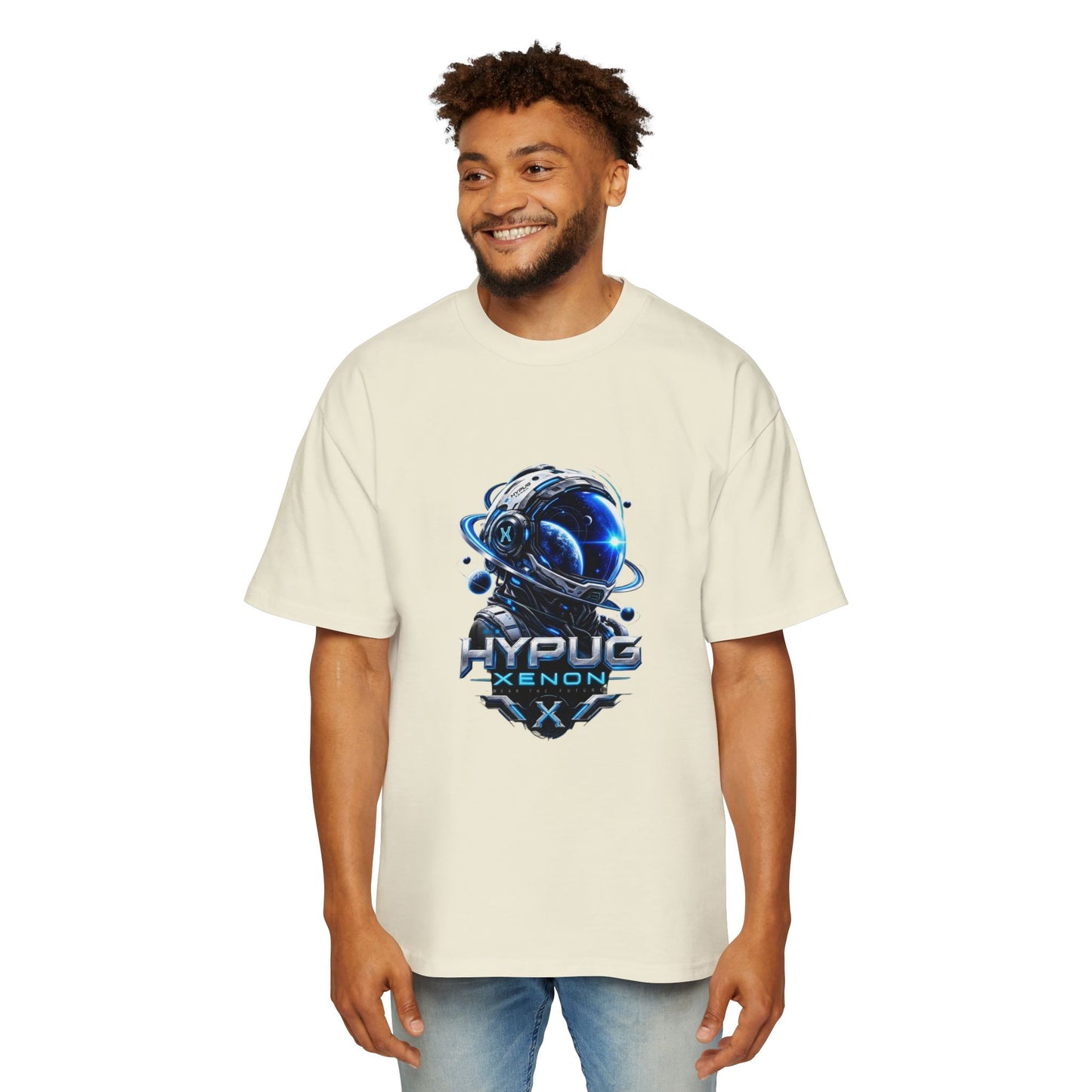 HYPUG XENON Cyber Orbit T-shirt back with futuristic orbital X graphic